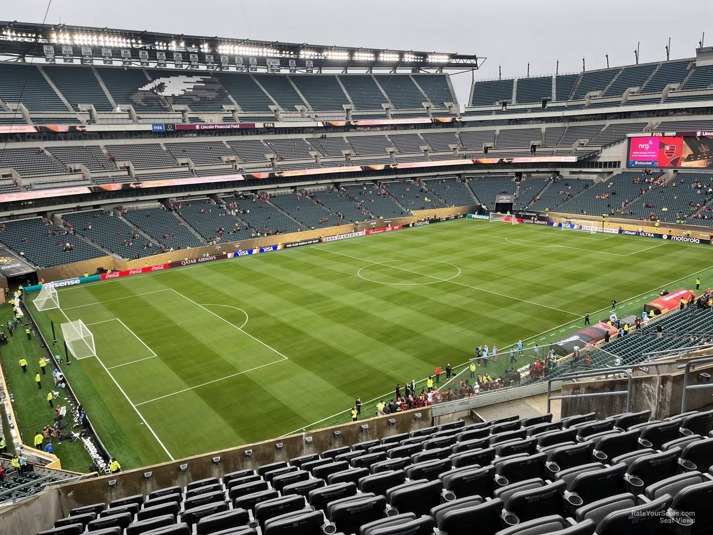 section c36, row 16 seat view  for soccer - lincoln financial field