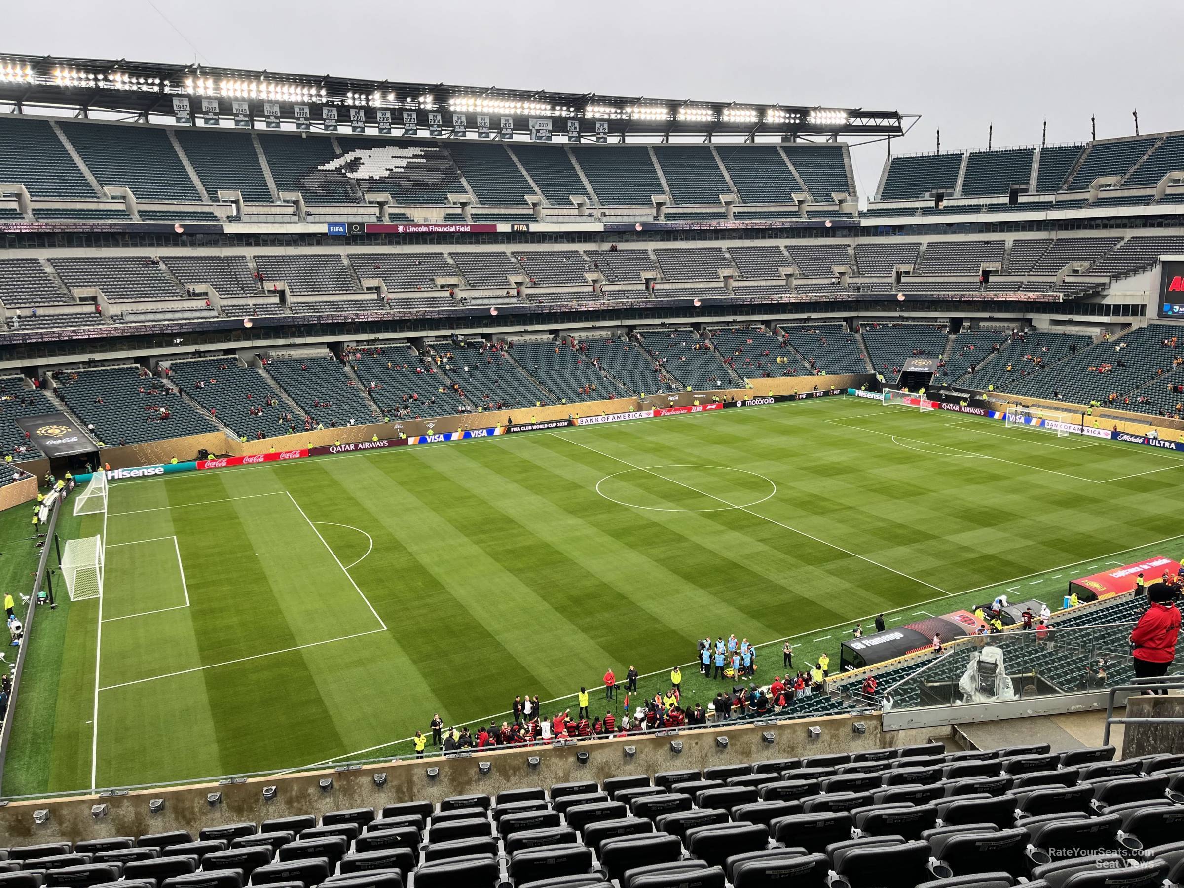 section c37, row 16 seat view  for soccer - lincoln financial field