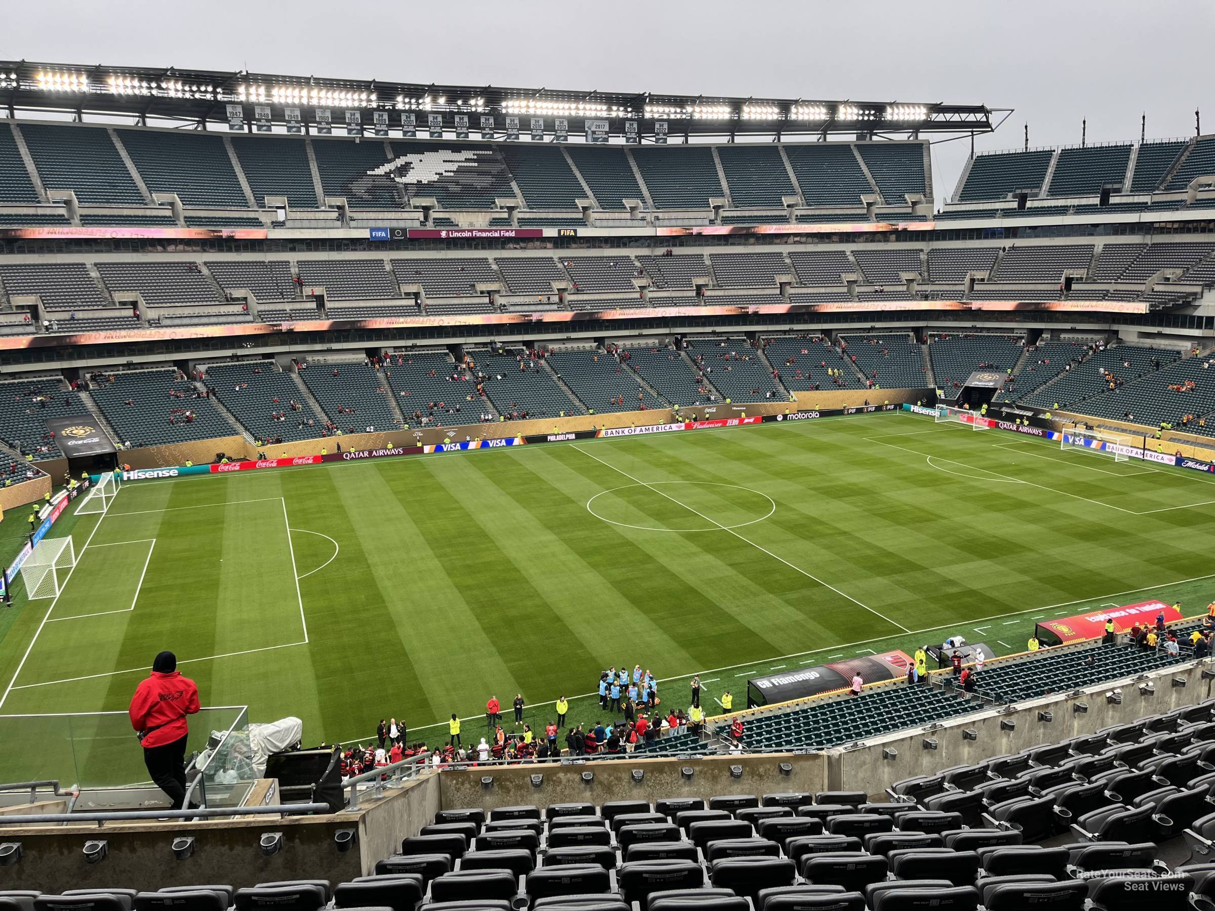 section c38, row 16 seat view  for soccer - lincoln financial field