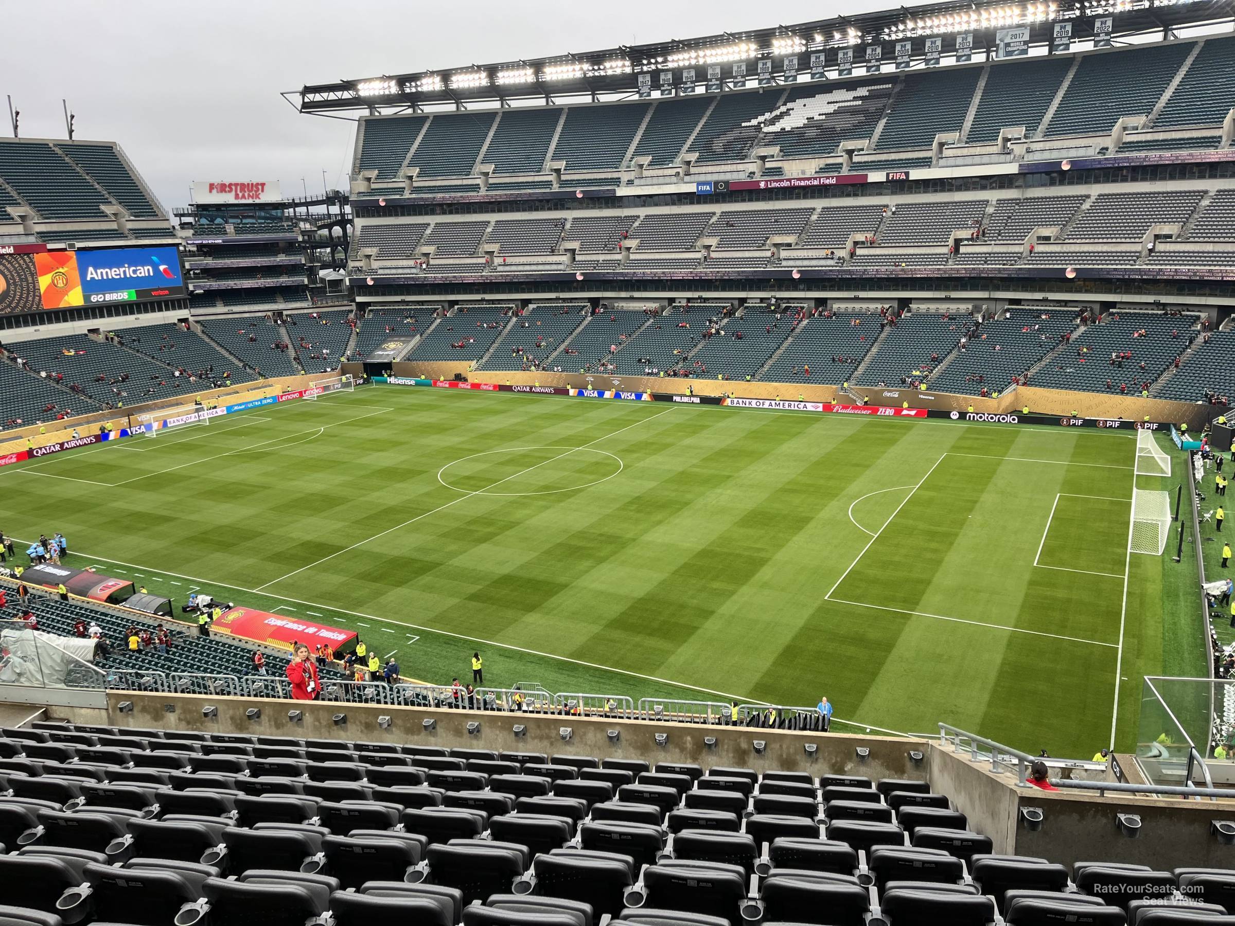 section c4, row 16 seat view  for soccer - lincoln financial field