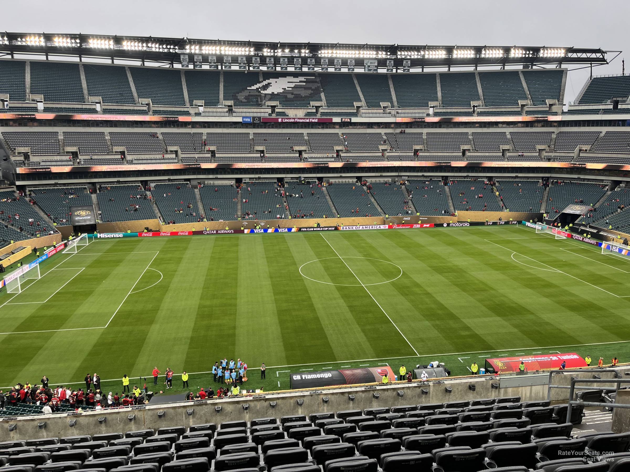 section c40, row 16 seat view  for soccer - lincoln financial field