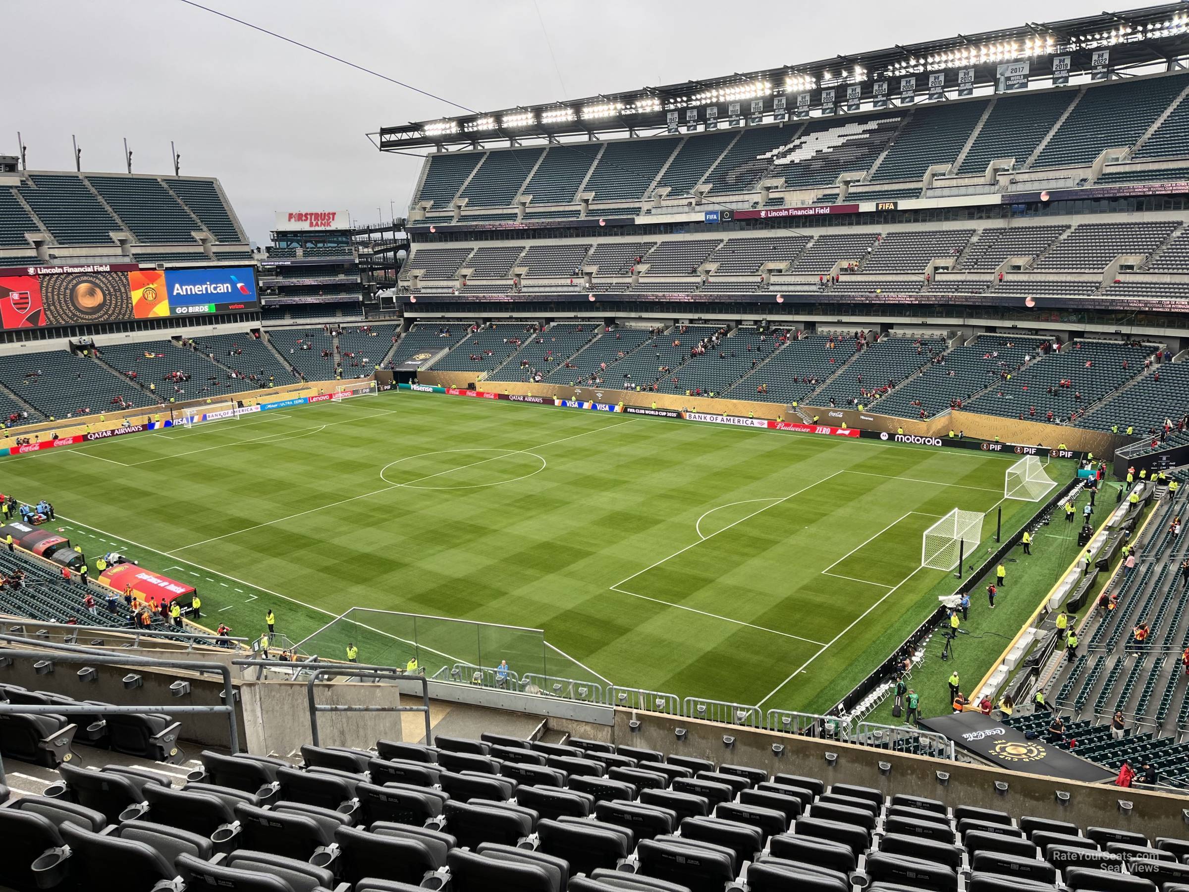 section c6, row 16 seat view  for soccer - lincoln financial field