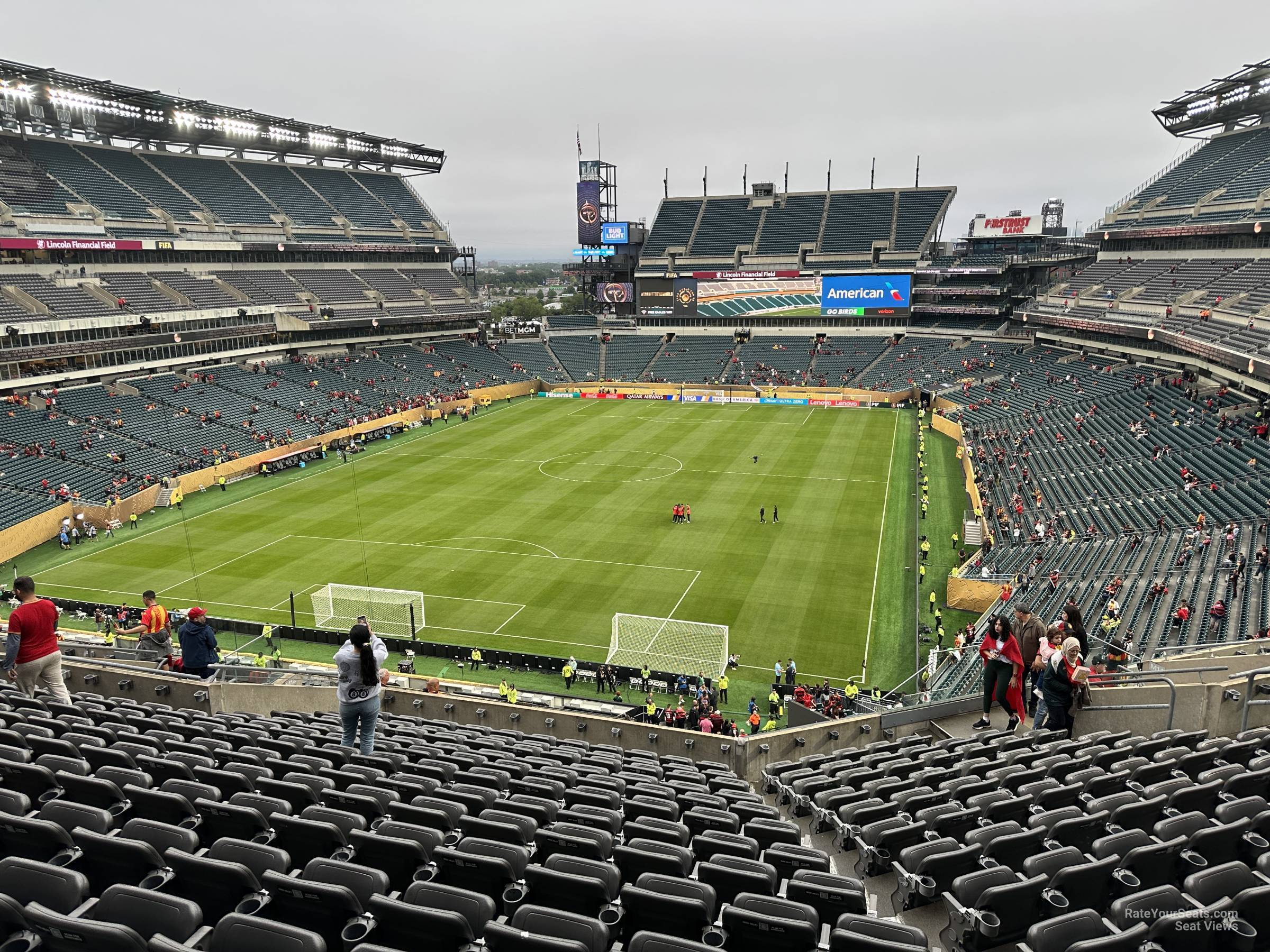 section m13, row 18 seat view  for soccer - lincoln financial field