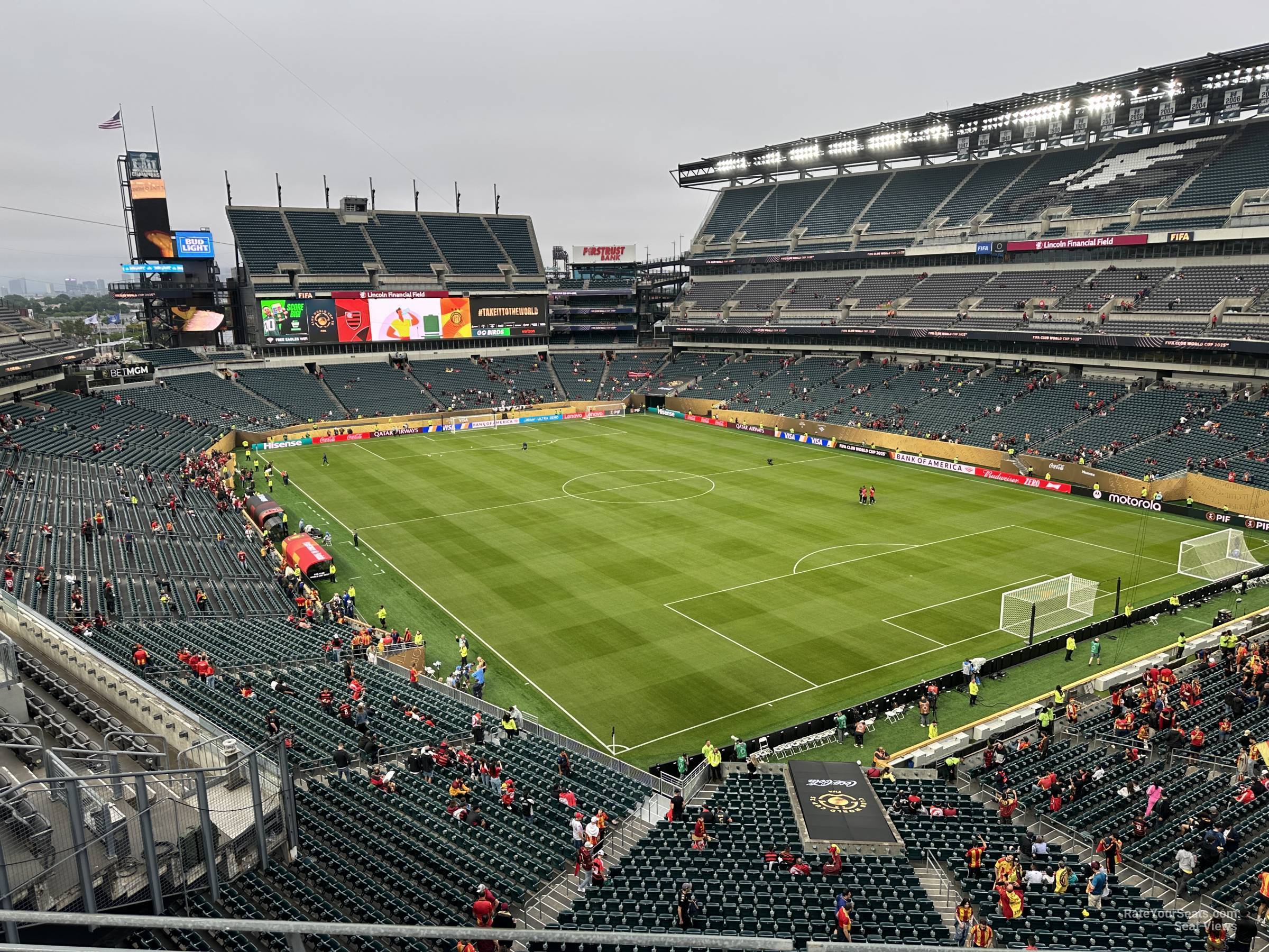 section m7, row 15 seat view  for soccer - lincoln financial field