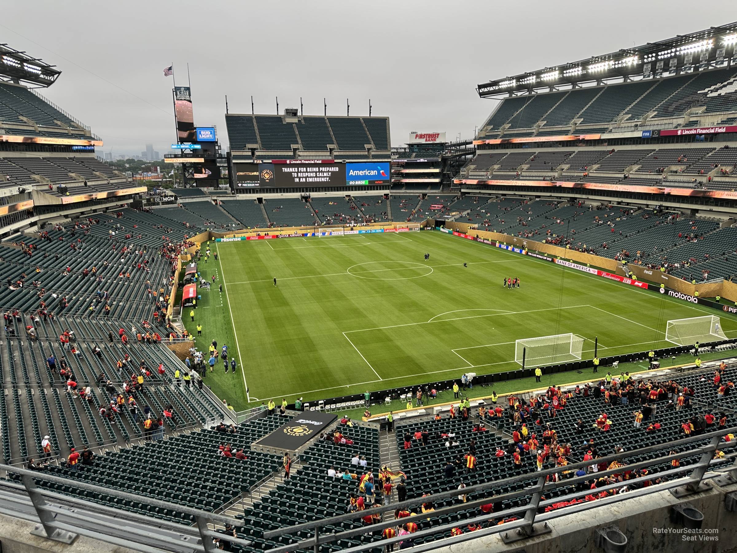 section m9, row 15 seat view  for soccer - lincoln financial field