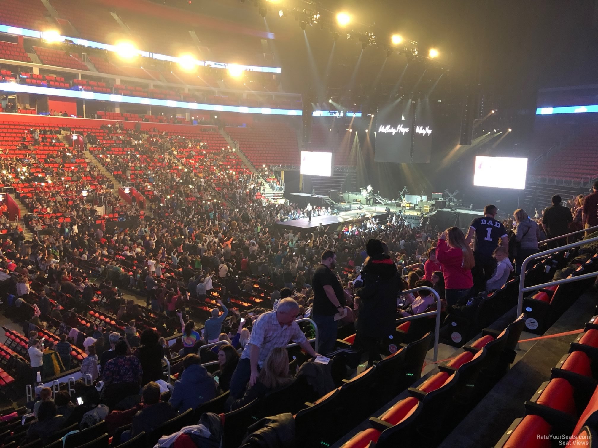 section 112, row 18 seat view  for concert - little caesars arena