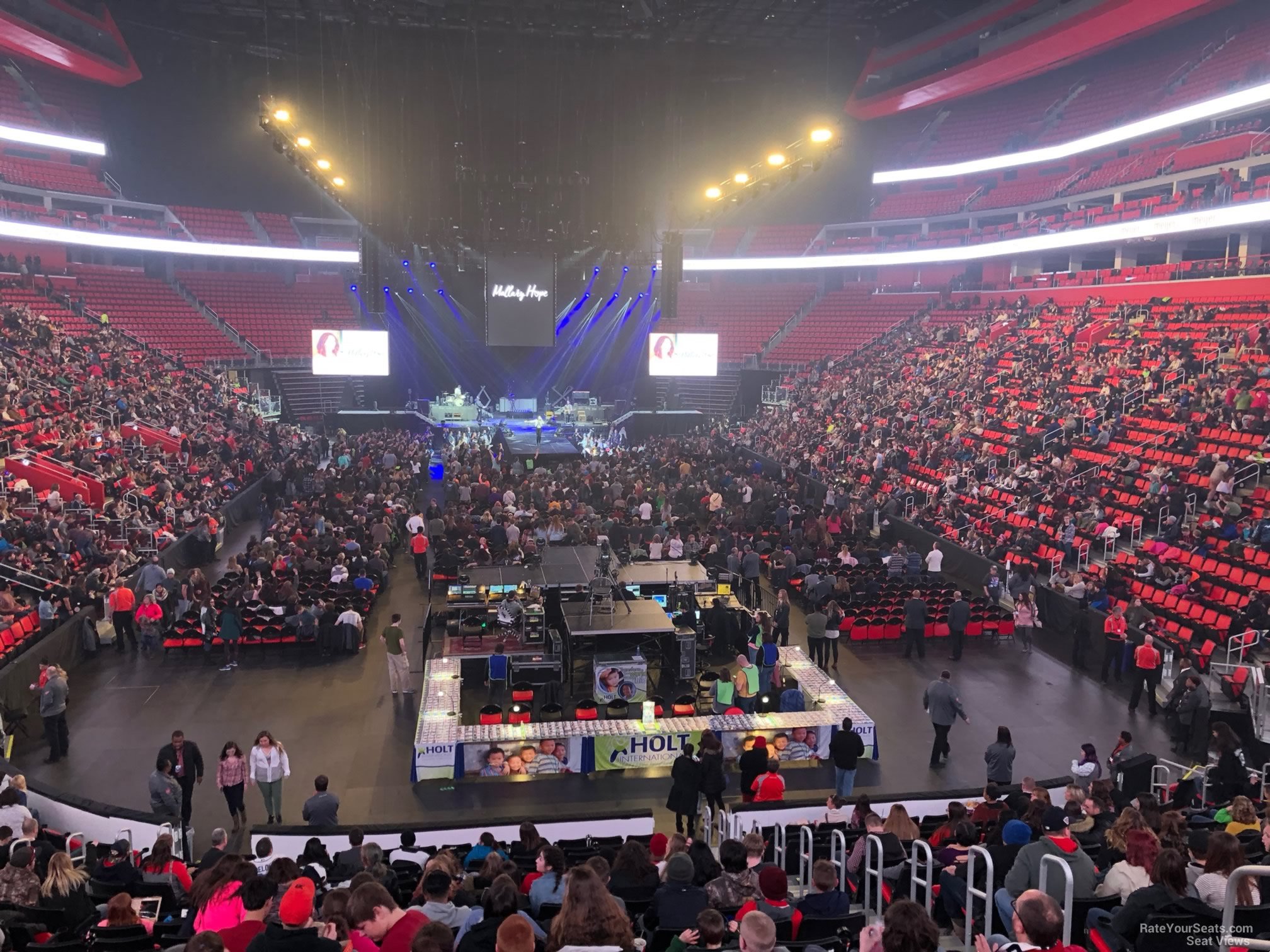 section 116, row 18 seat view  for concert - little caesars arena