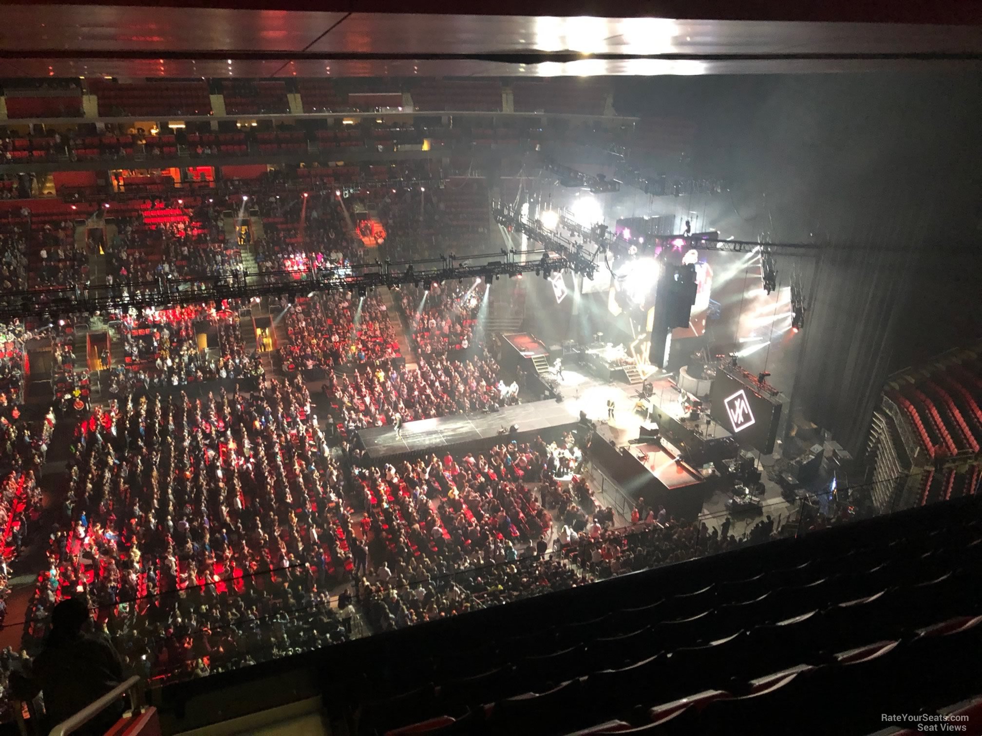 section 212, row 7 seat view  for concert - little caesars arena