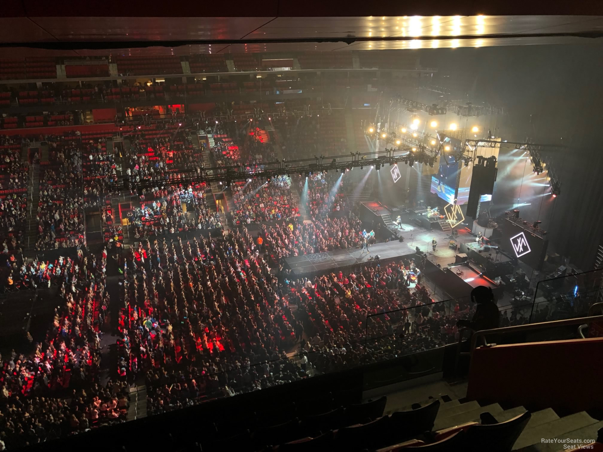section 213, row 7 seat view  for concert - little caesars arena