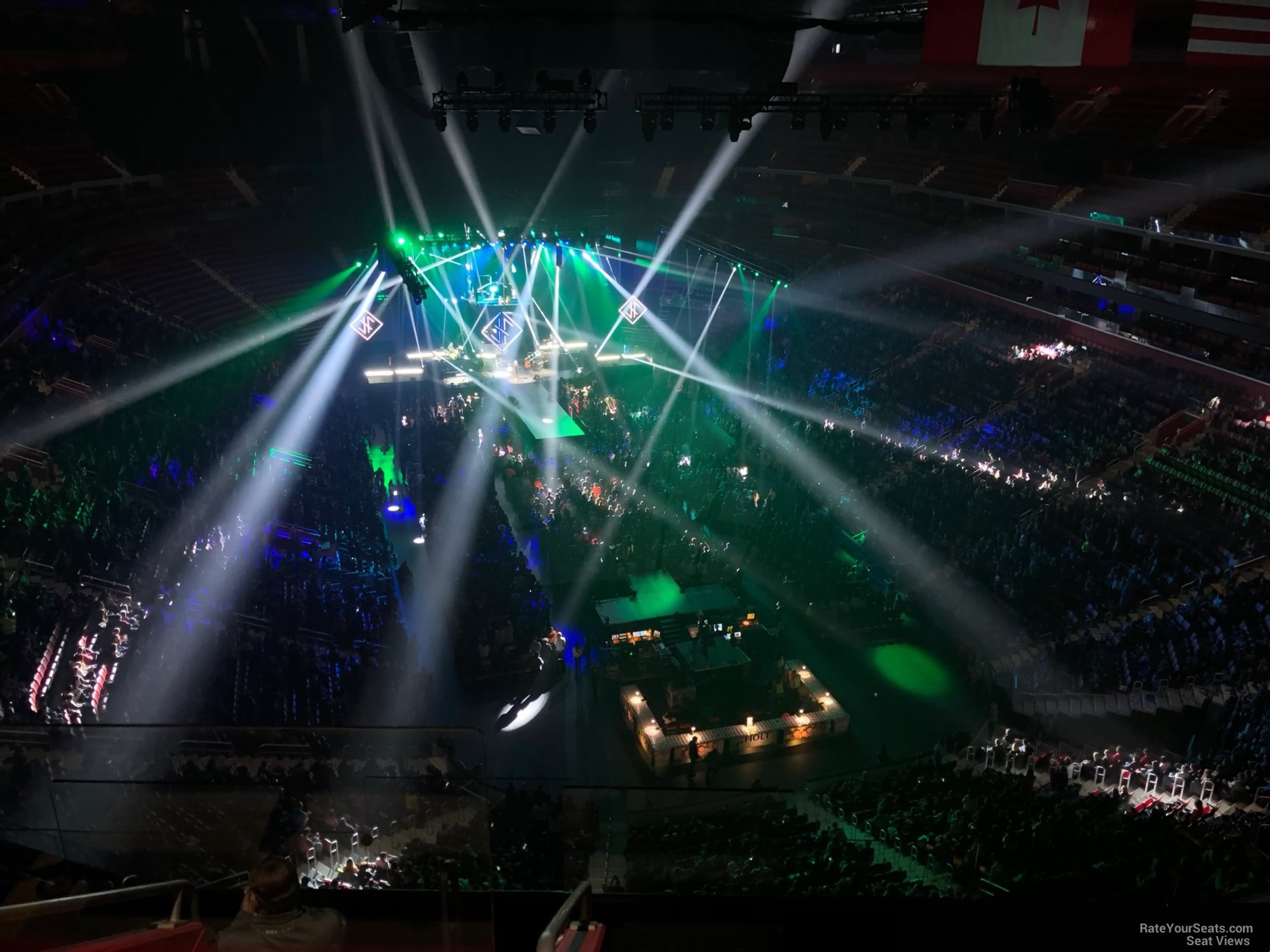 section 220, row 7 seat view  for concert - little caesars arena