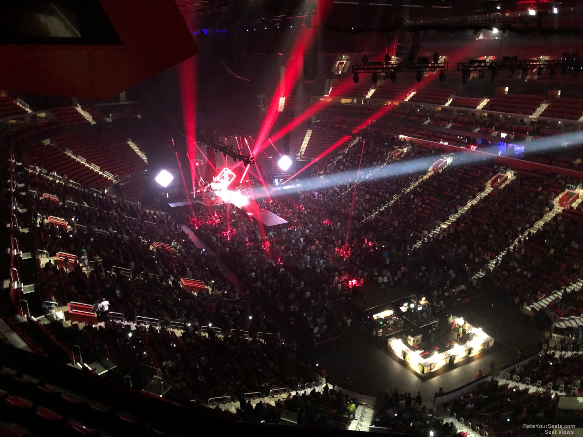 section 221, row 7 seat view  for concert - little caesars arena