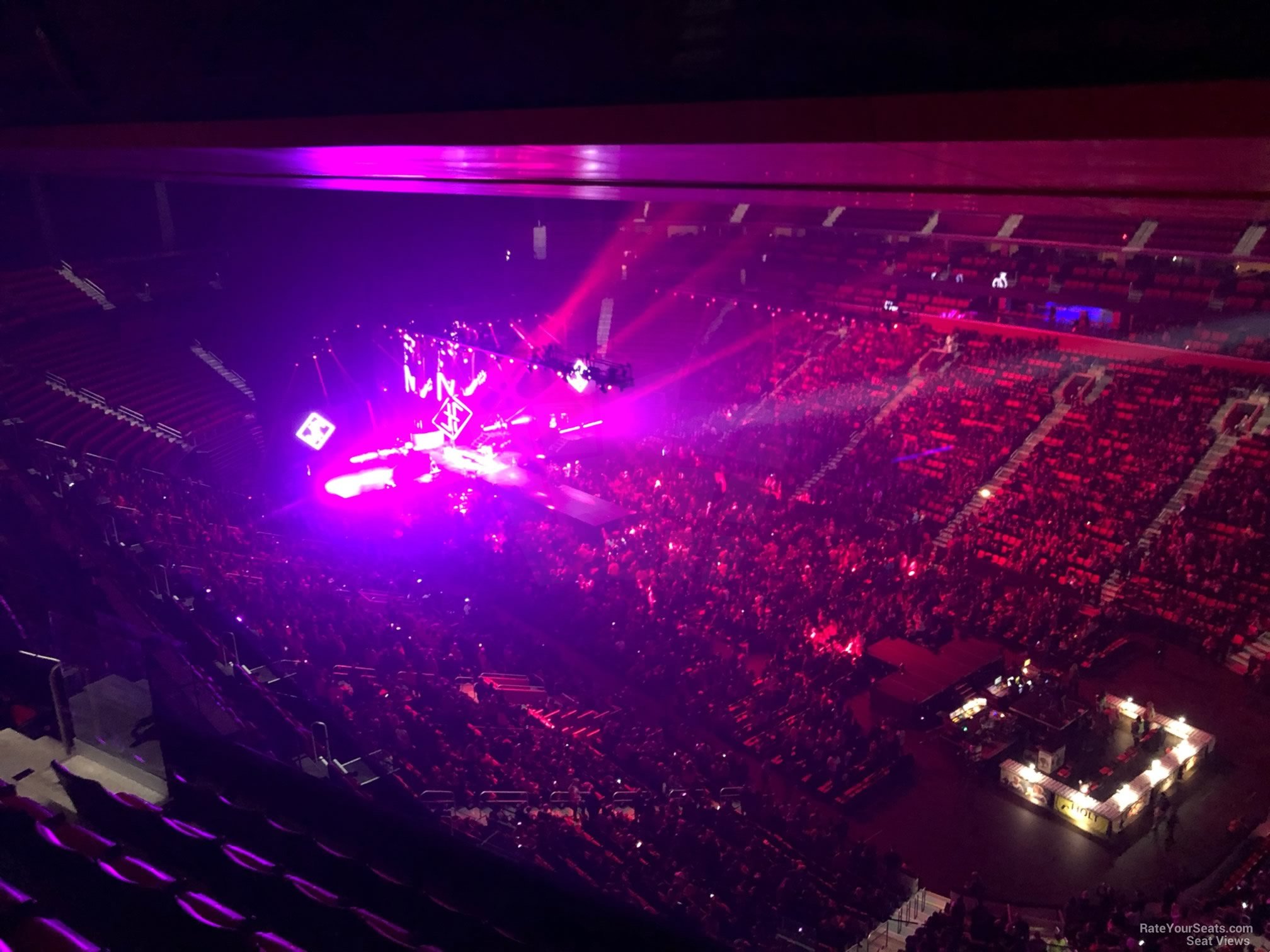 section 222, row 7 seat view  for concert - little caesars arena