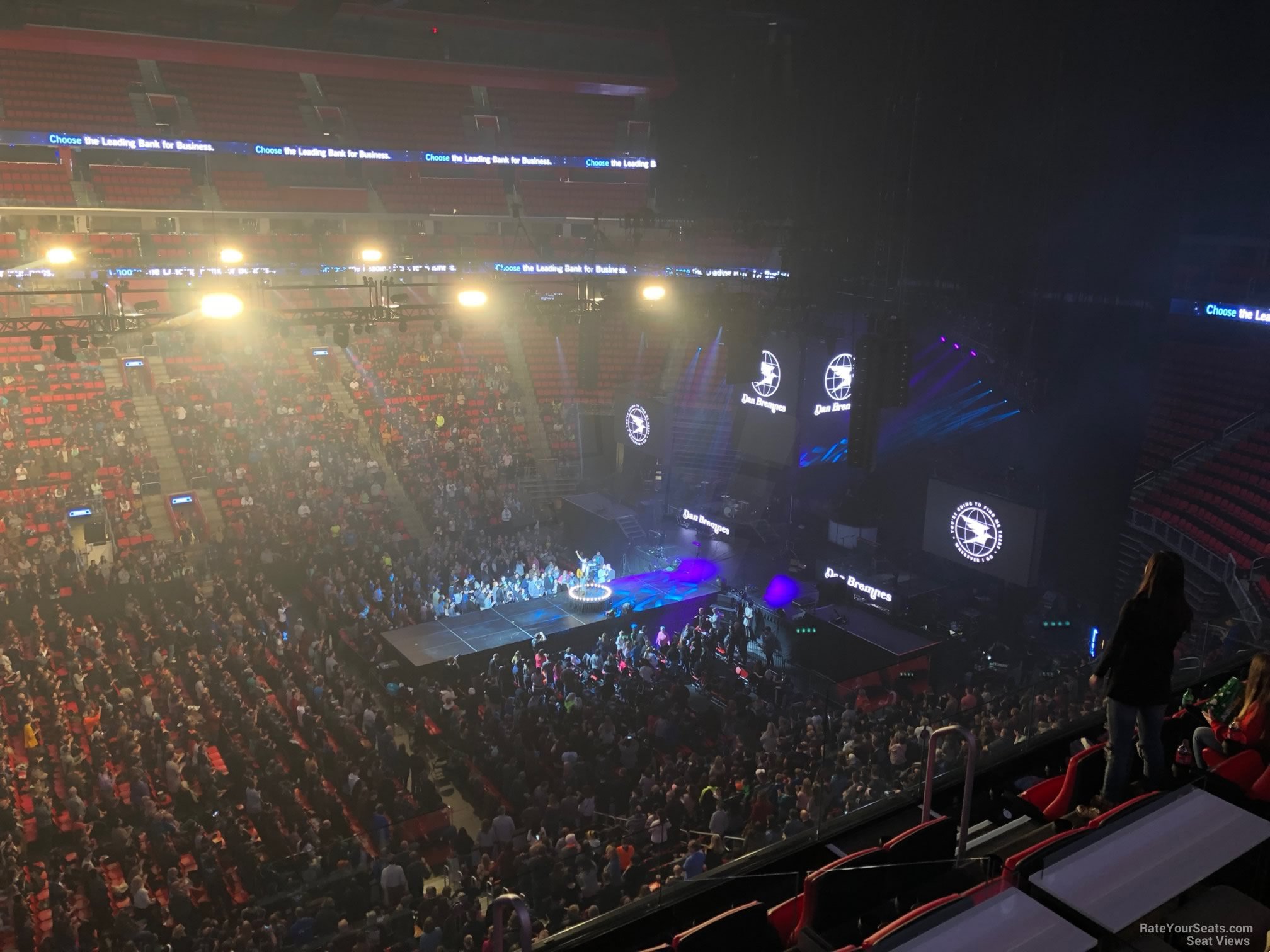 mezzanine 11, row 2 seat view  for concert - little caesars arena