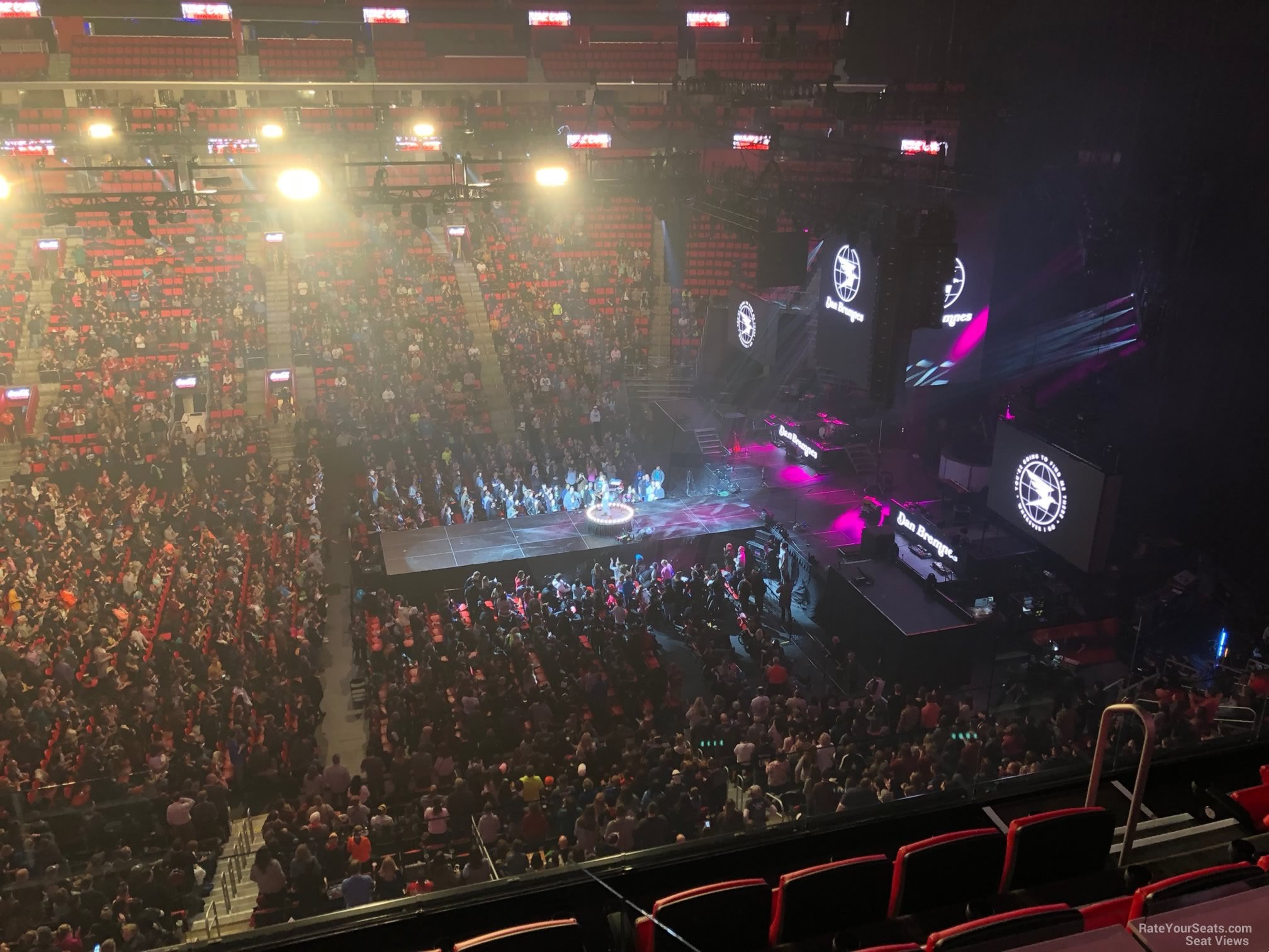 mezzanine 9, row 2 seat view  for concert - little caesars arena