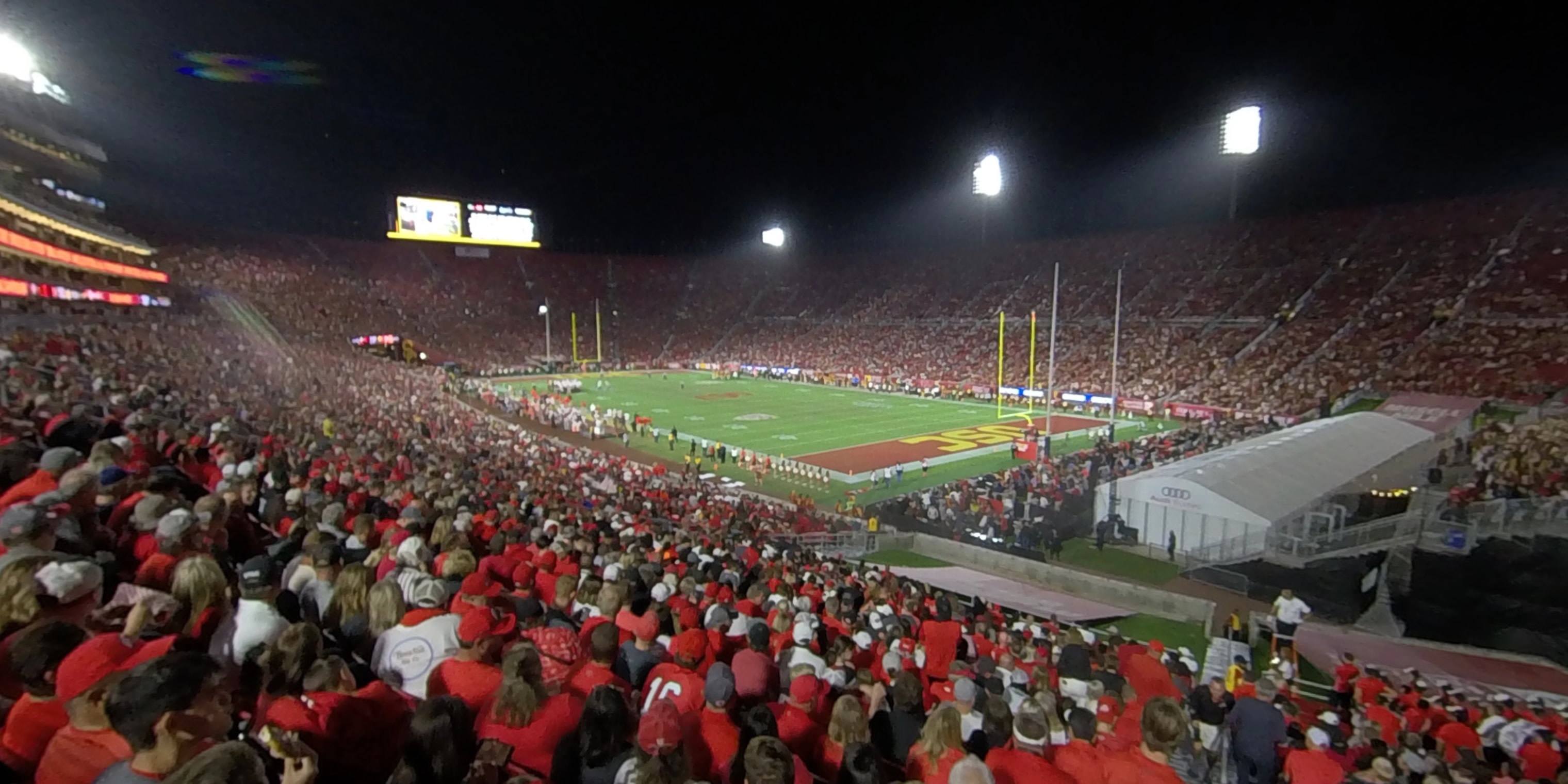 section 101 panoramic seat view  - los angeles memorial coliseum