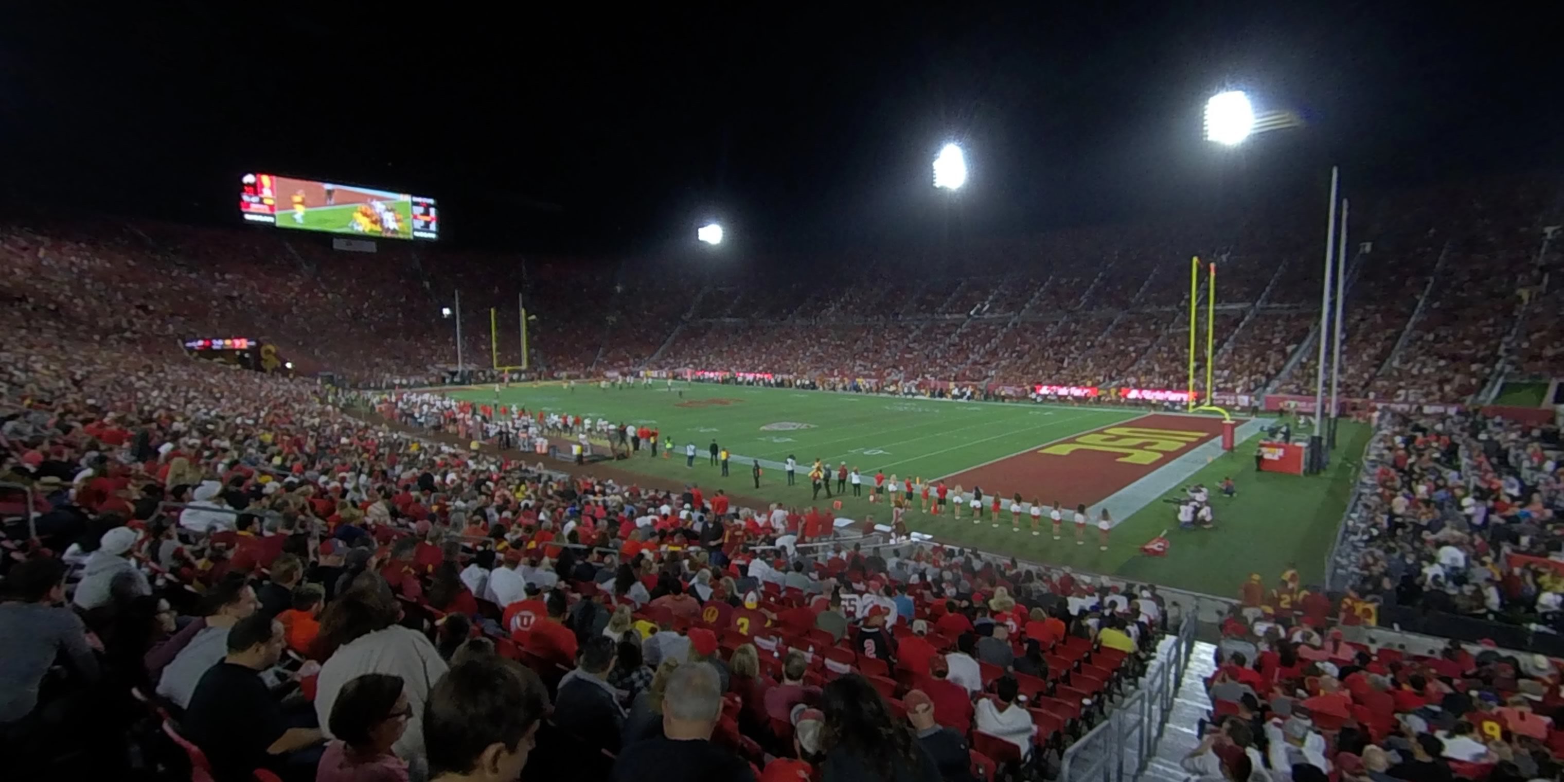 section 103a panoramic seat view  - los angeles memorial coliseum