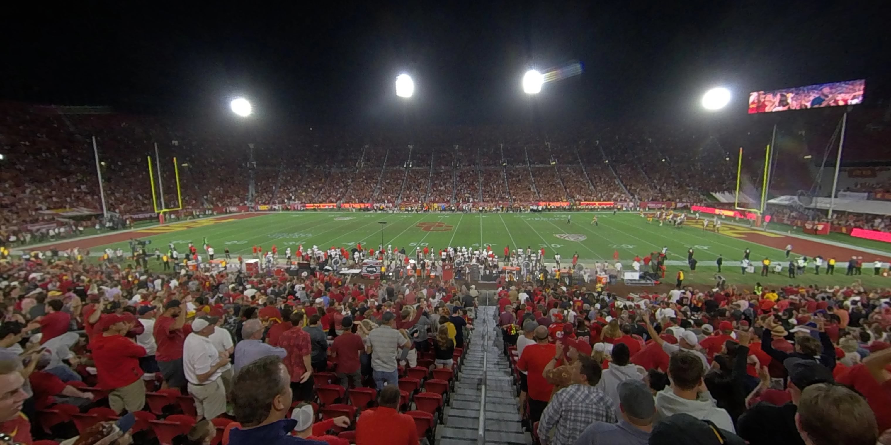 section 106a panoramic seat view  - los angeles memorial coliseum