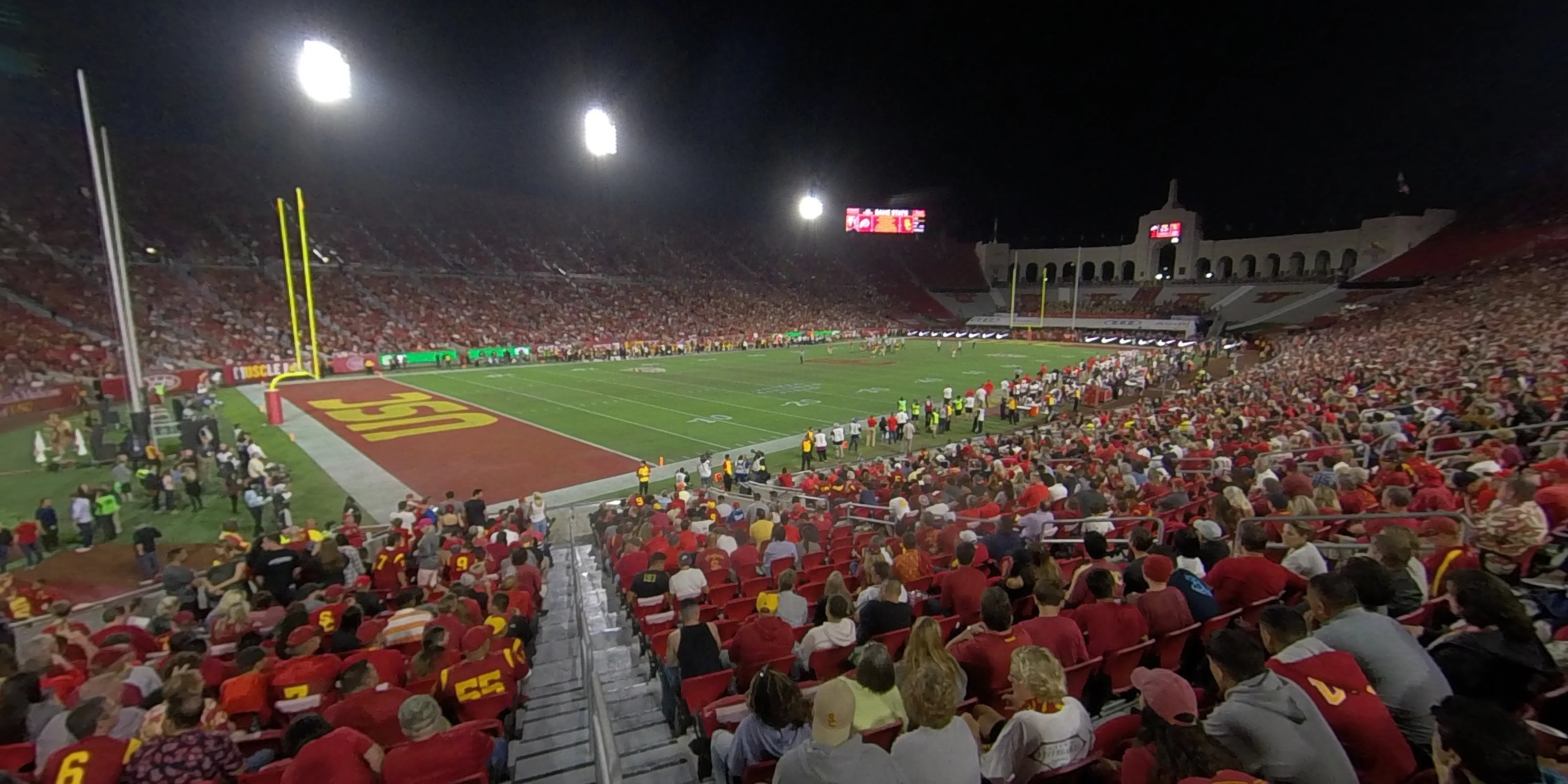 section 110a panoramic seat view  - los angeles memorial coliseum