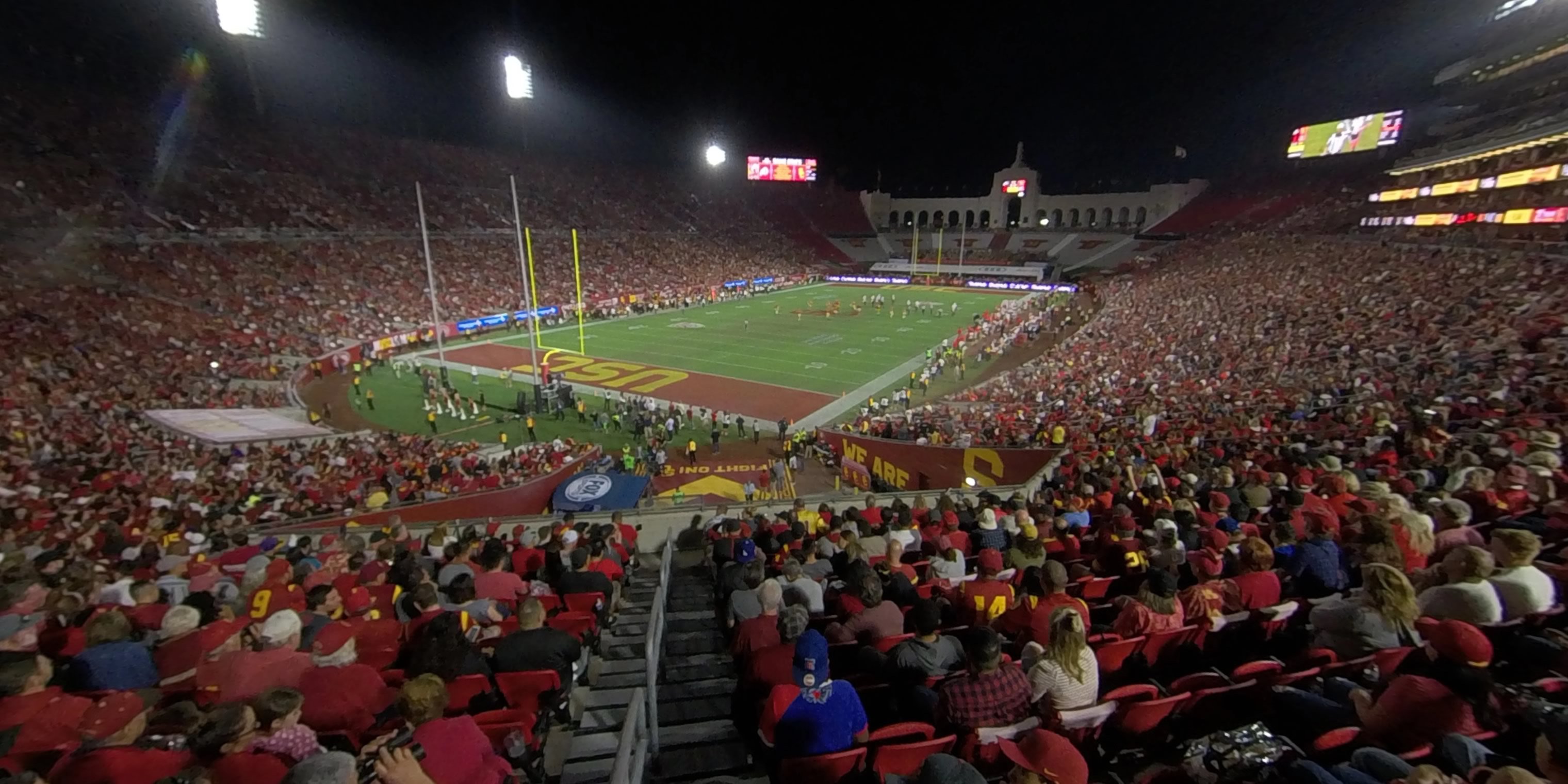 section 111 panoramic seat view  - los angeles memorial coliseum