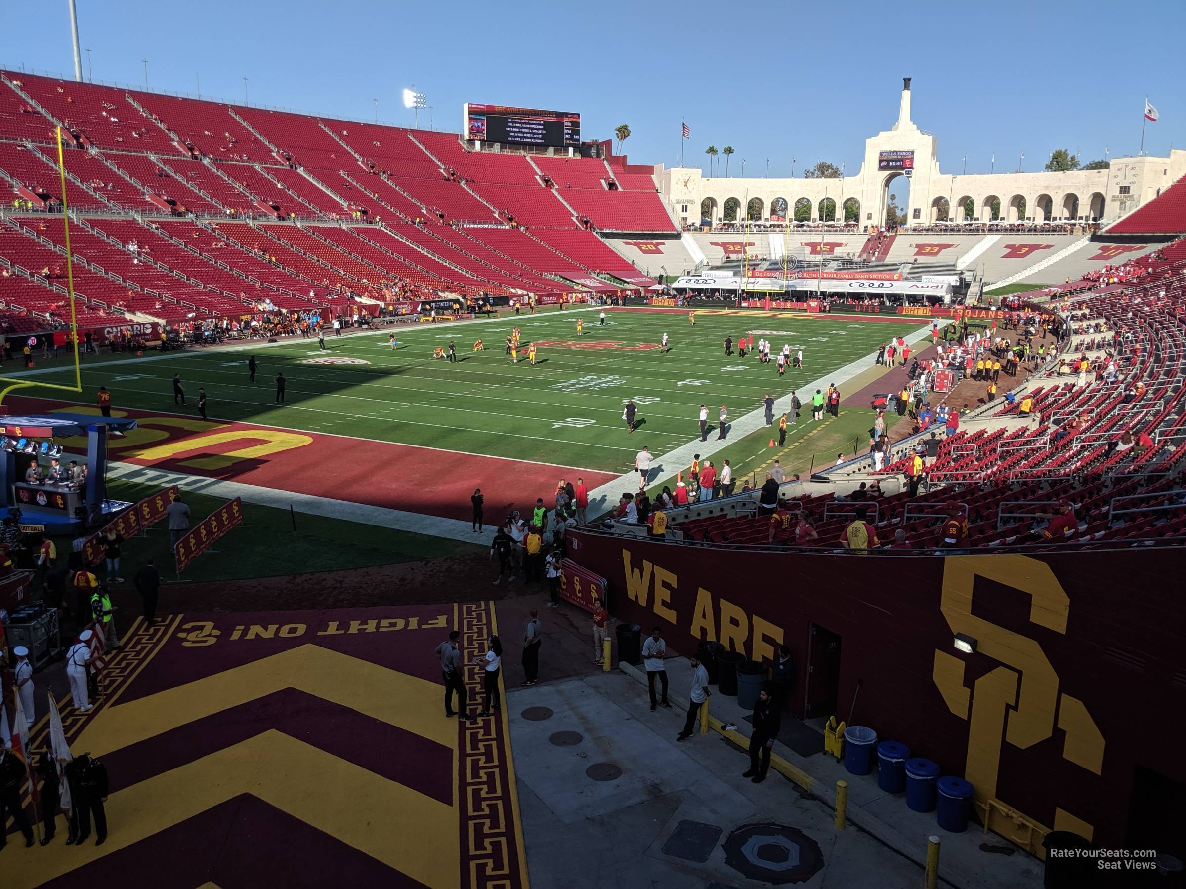 section 111, row 31 seat view  for football - los angeles memorial coliseum