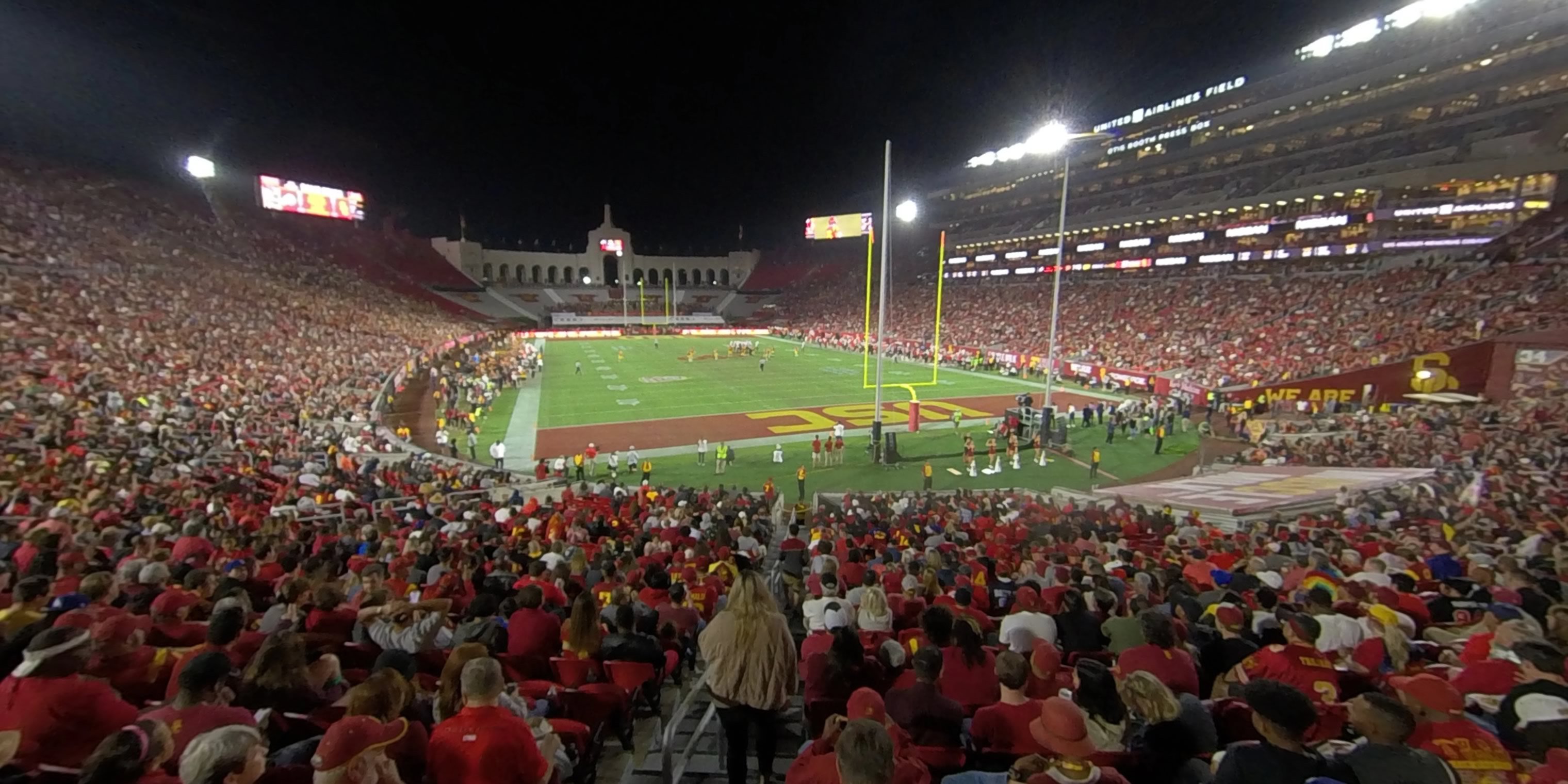 section 115 panoramic seat view  - los angeles memorial coliseum