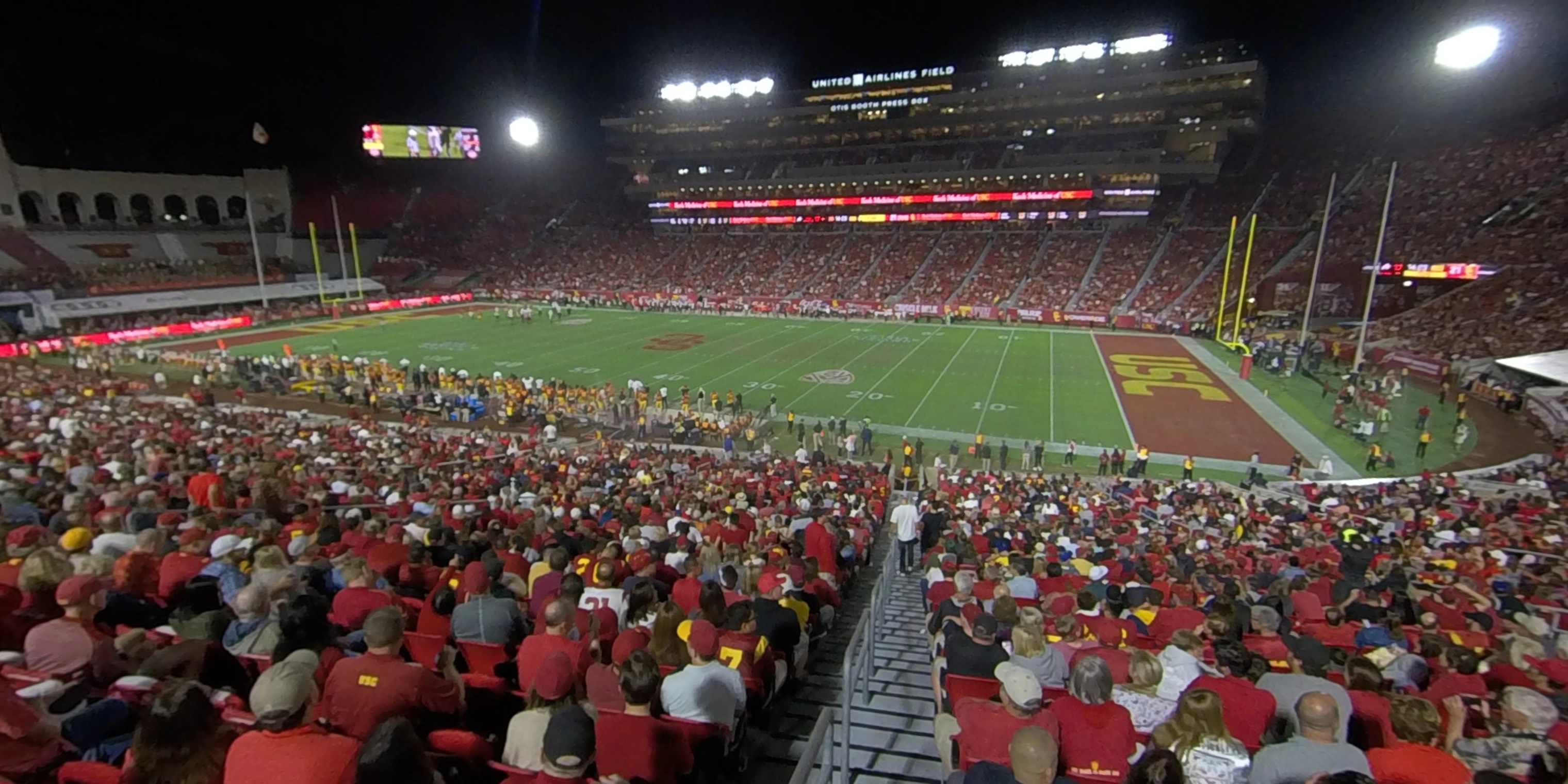 section 119b panoramic seat view  - los angeles memorial coliseum