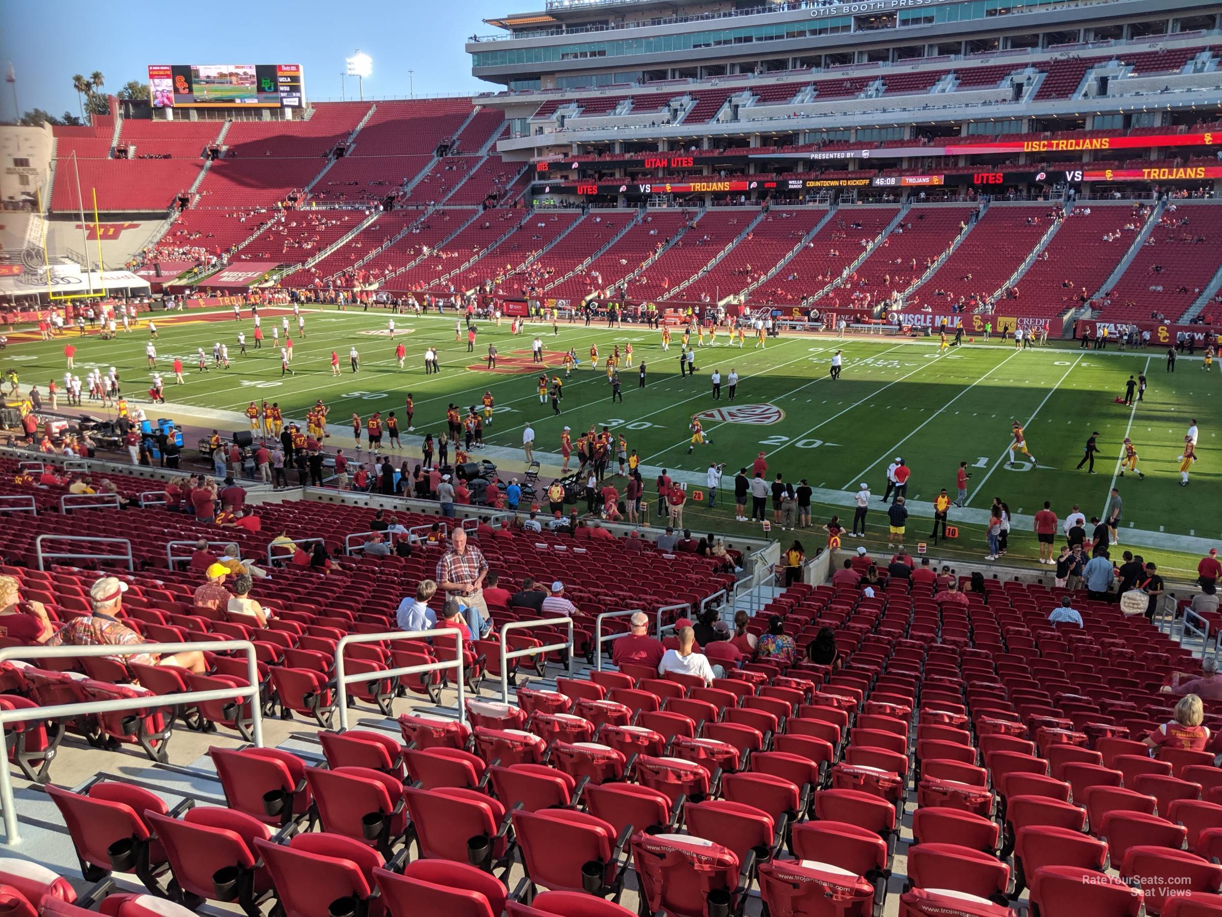 section 119b, row 32 seat view  for football - los angeles memorial coliseum