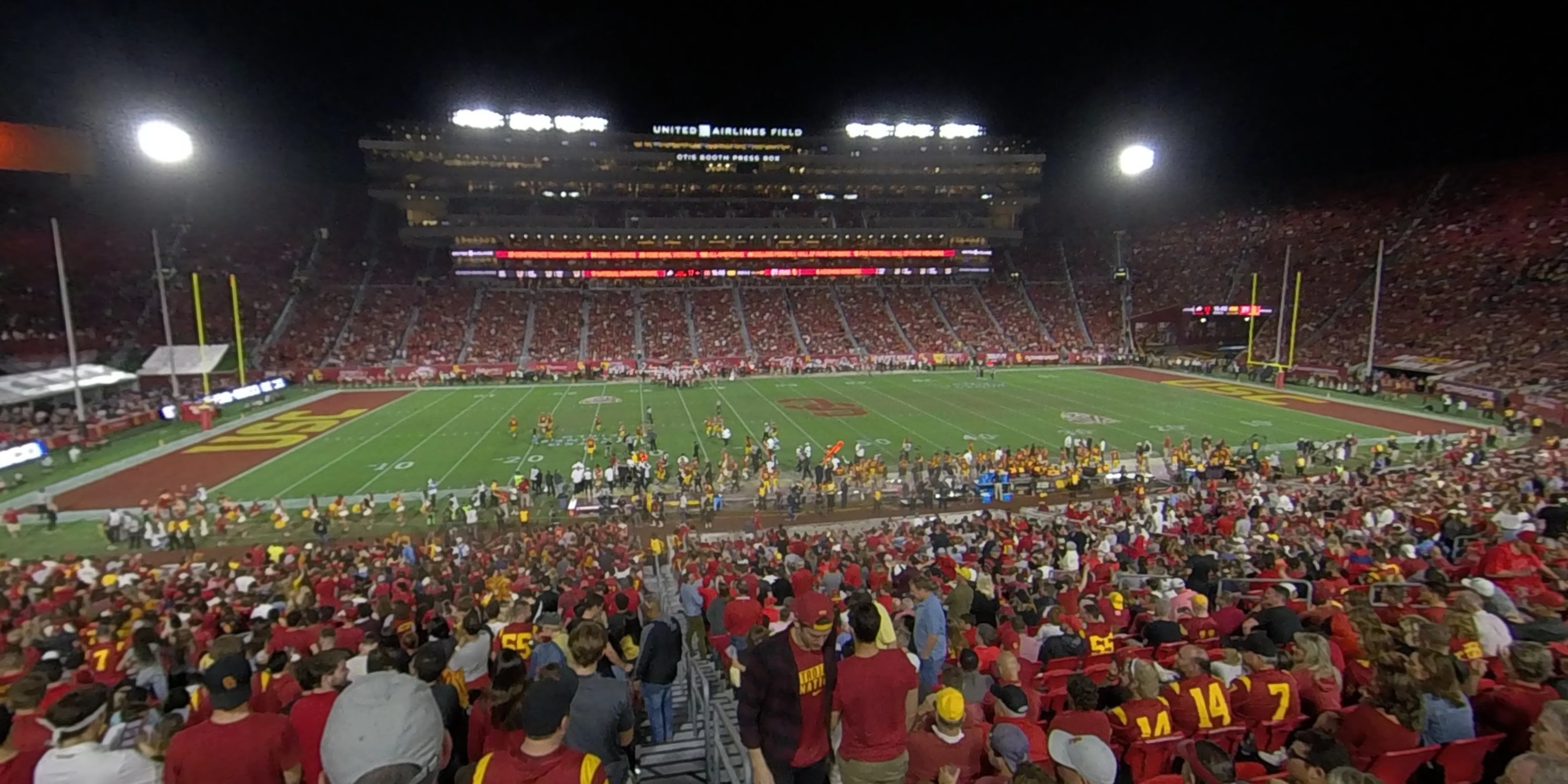 section 122b panoramic seat view  - los angeles memorial coliseum