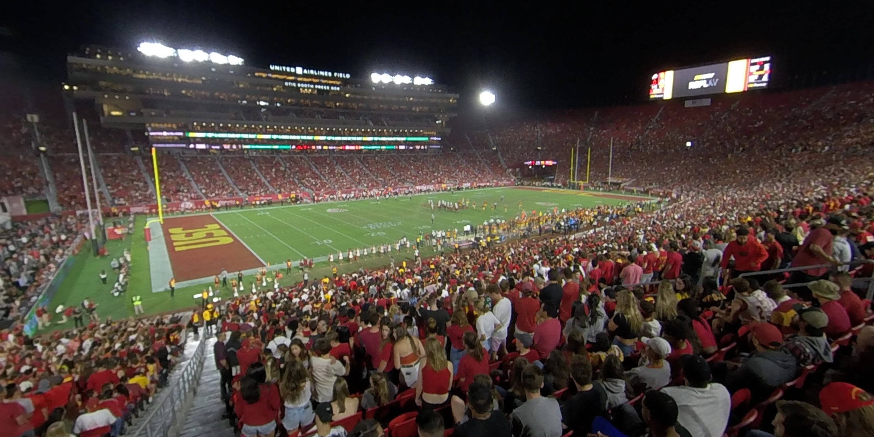 section 124b panoramic seat view  - los angeles memorial coliseum