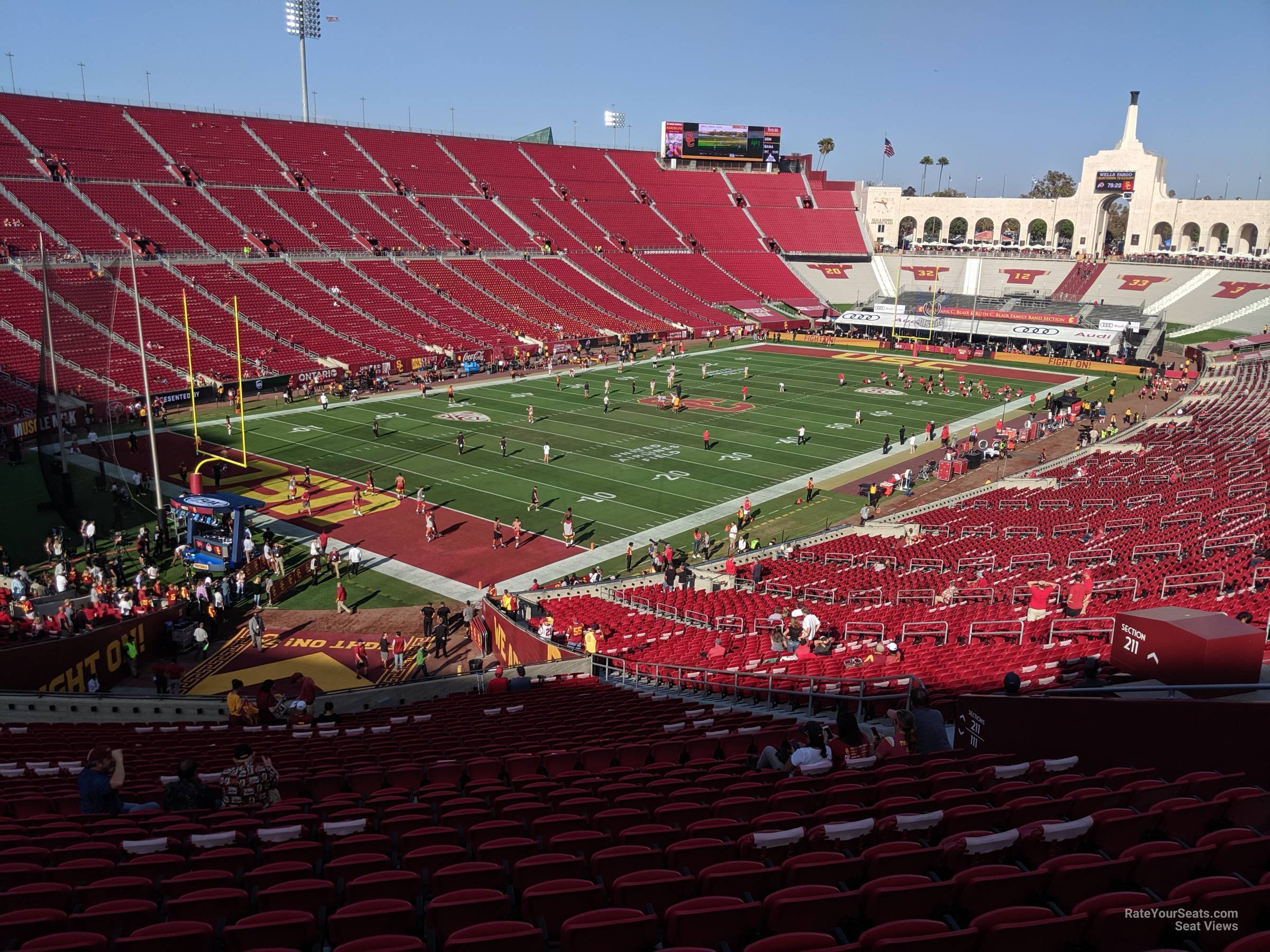 Section 211 at Los Angeles Memorial Coliseum