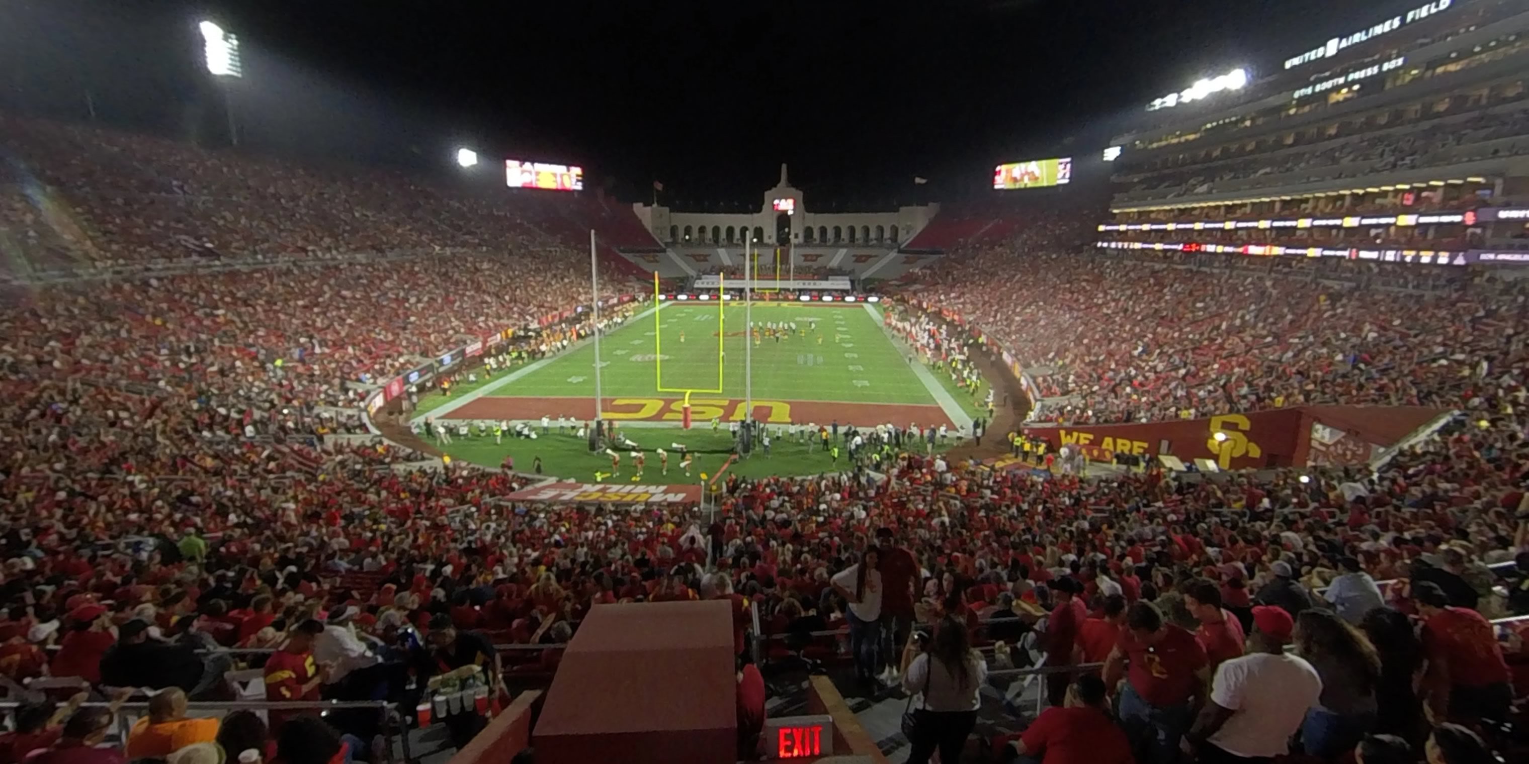 section 213 panoramic seat view  - los angeles memorial coliseum