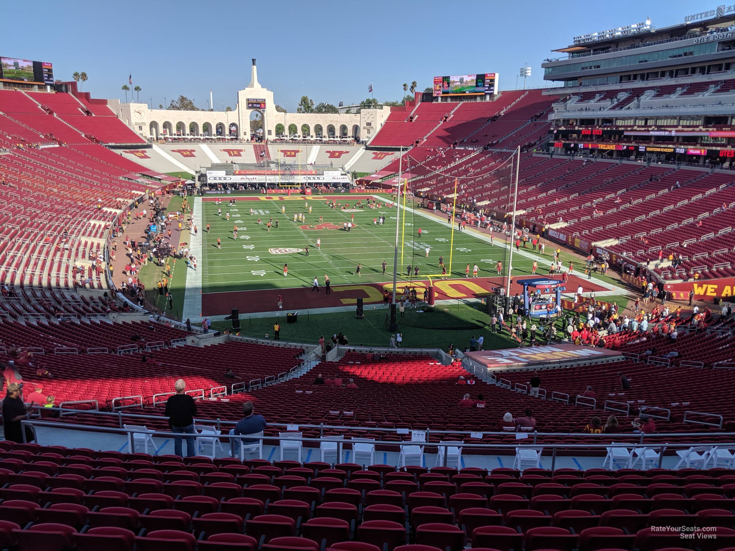 section 215, row 15 seat view  for football - los angeles memorial coliseum