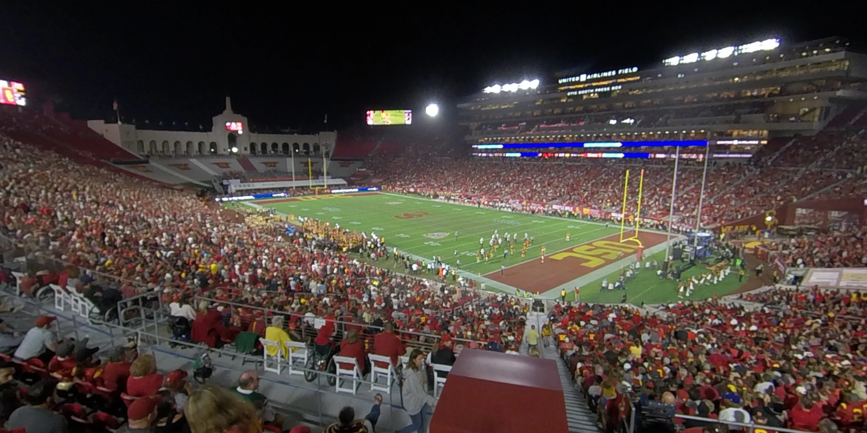section 217 panoramic seat view  - los angeles memorial coliseum