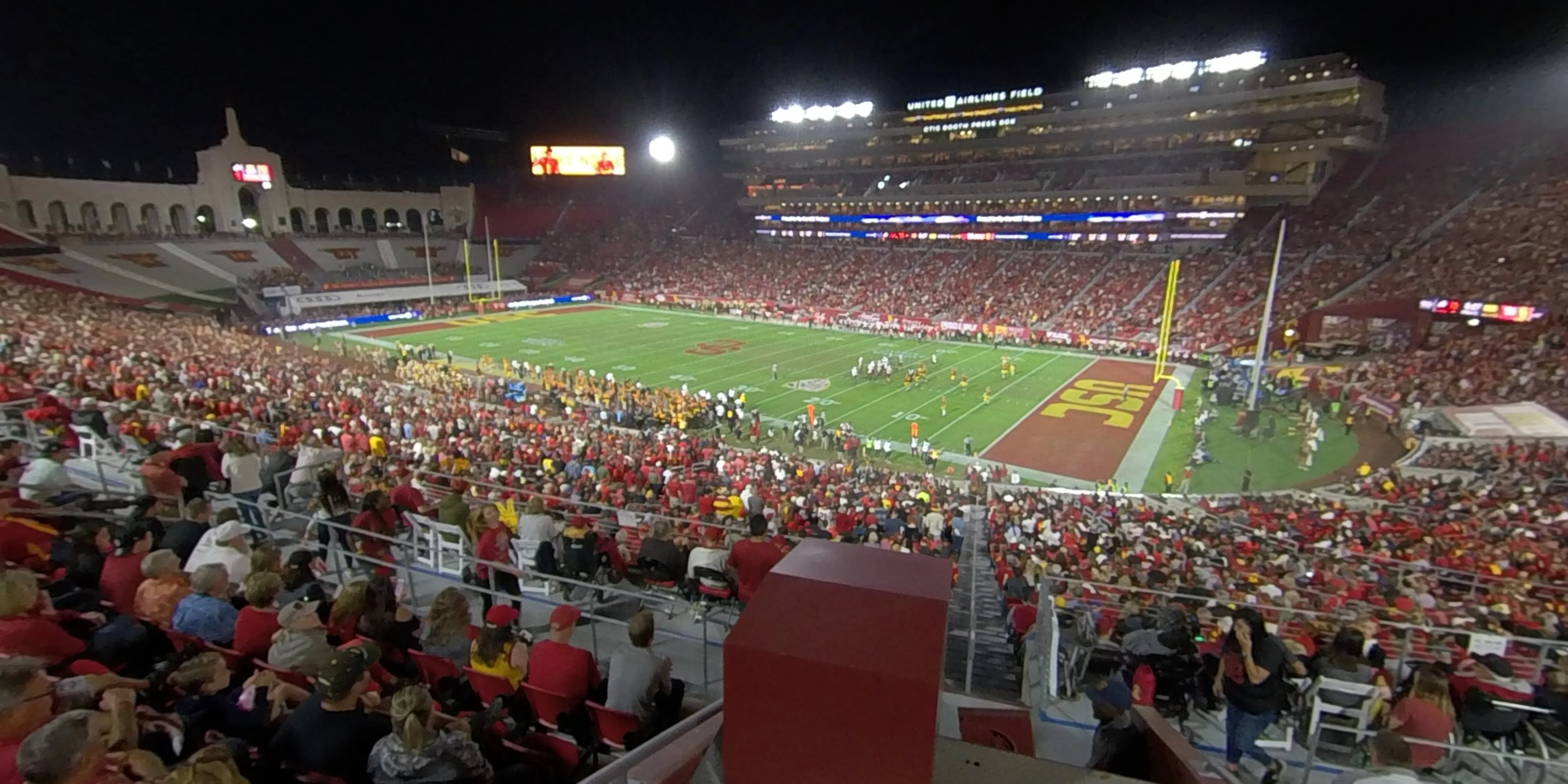 section 218b panoramic seat view  - los angeles memorial coliseum