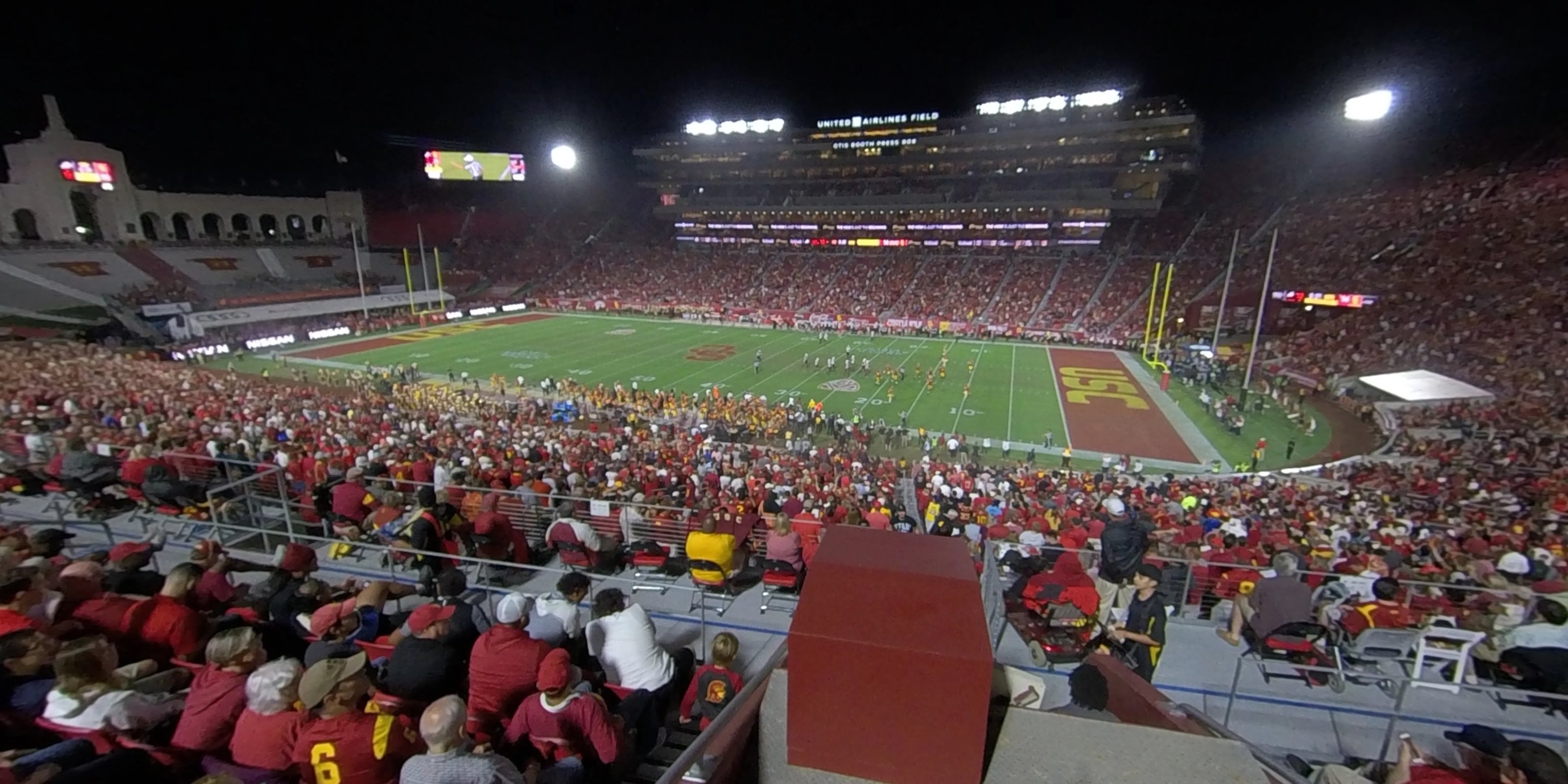 section 219b panoramic seat view  - los angeles memorial coliseum