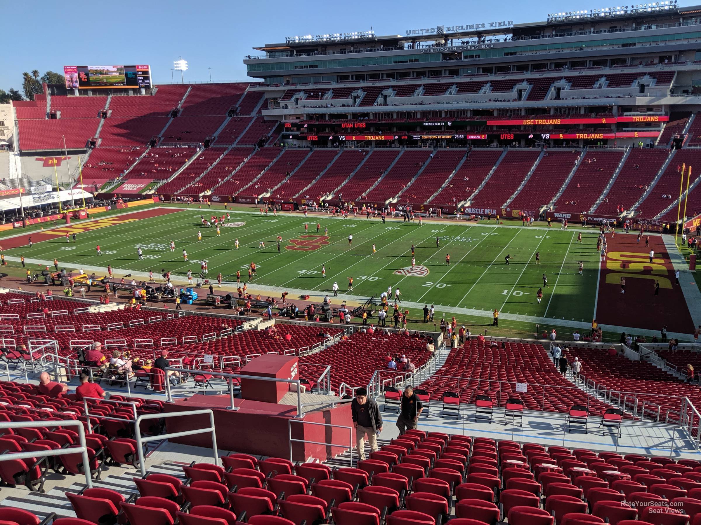 section 219b, row 15 seat view  for football - los angeles memorial coliseum