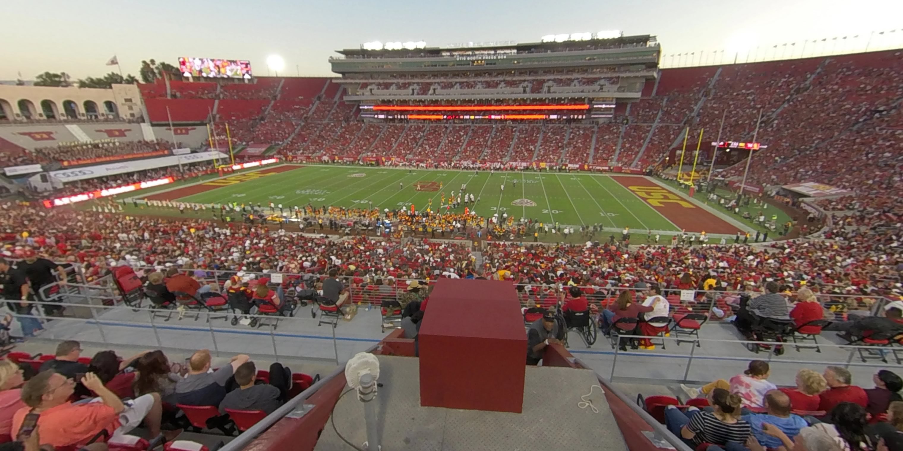 section 220b panoramic seat view  - los angeles memorial coliseum