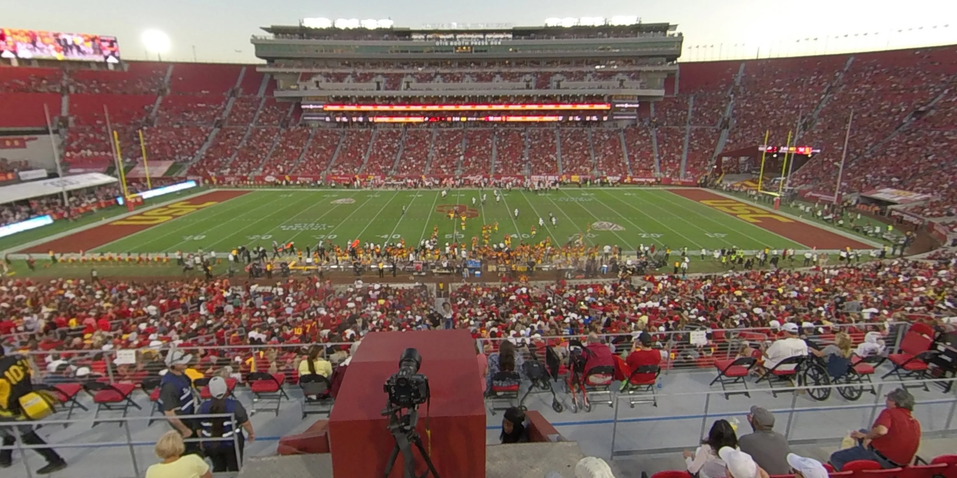 section 221b panoramic seat view  - los angeles memorial coliseum