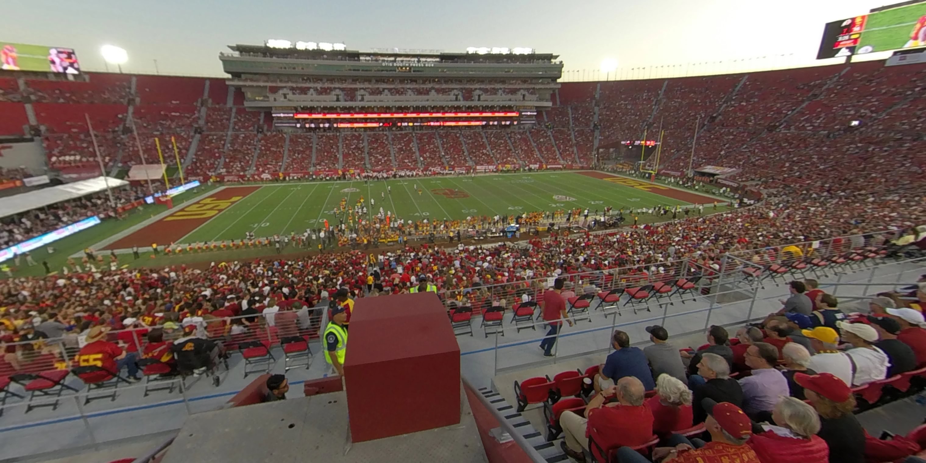 section 222b panoramic seat view  - los angeles memorial coliseum