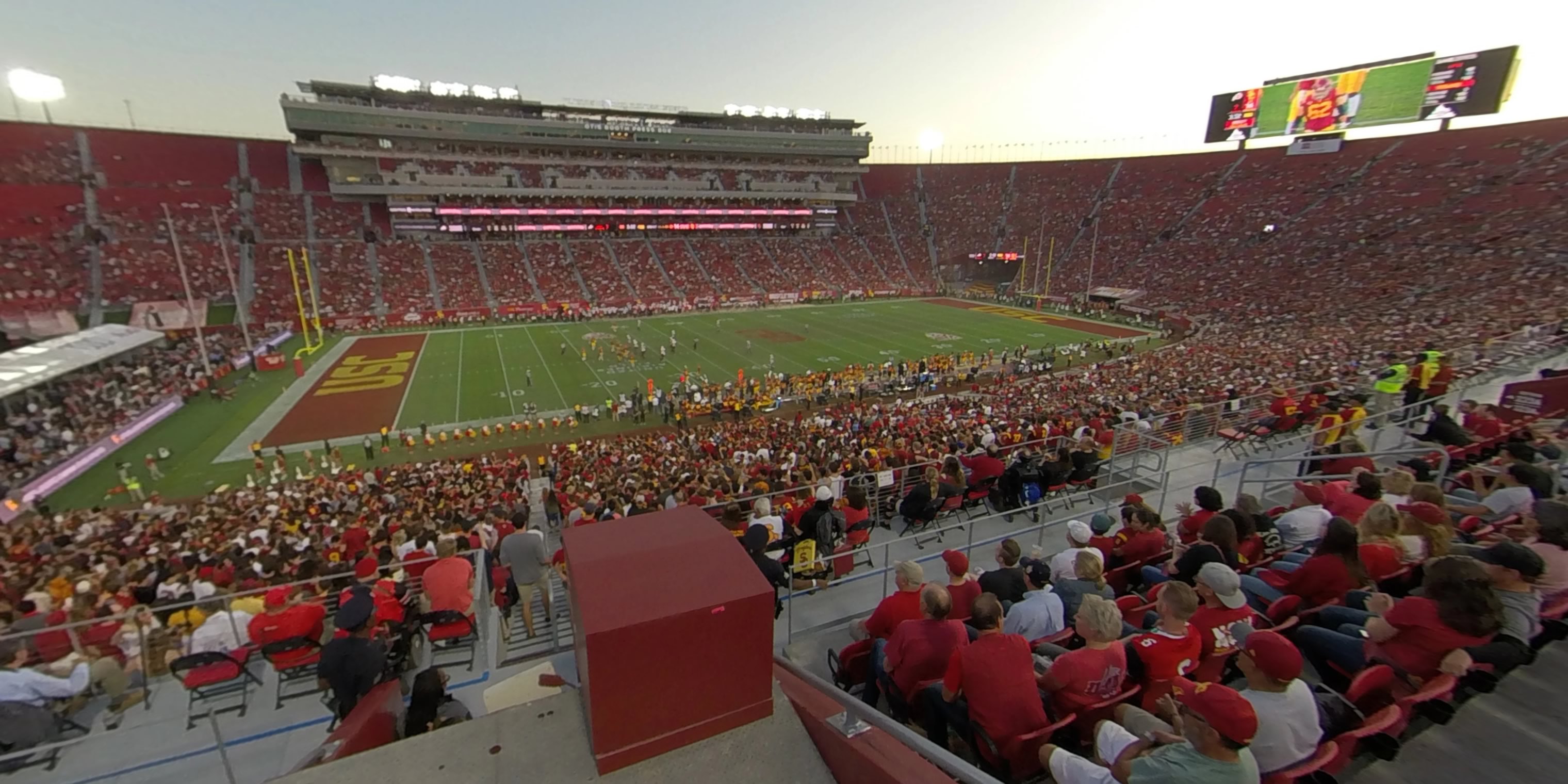 section 223b panoramic seat view  - los angeles memorial coliseum