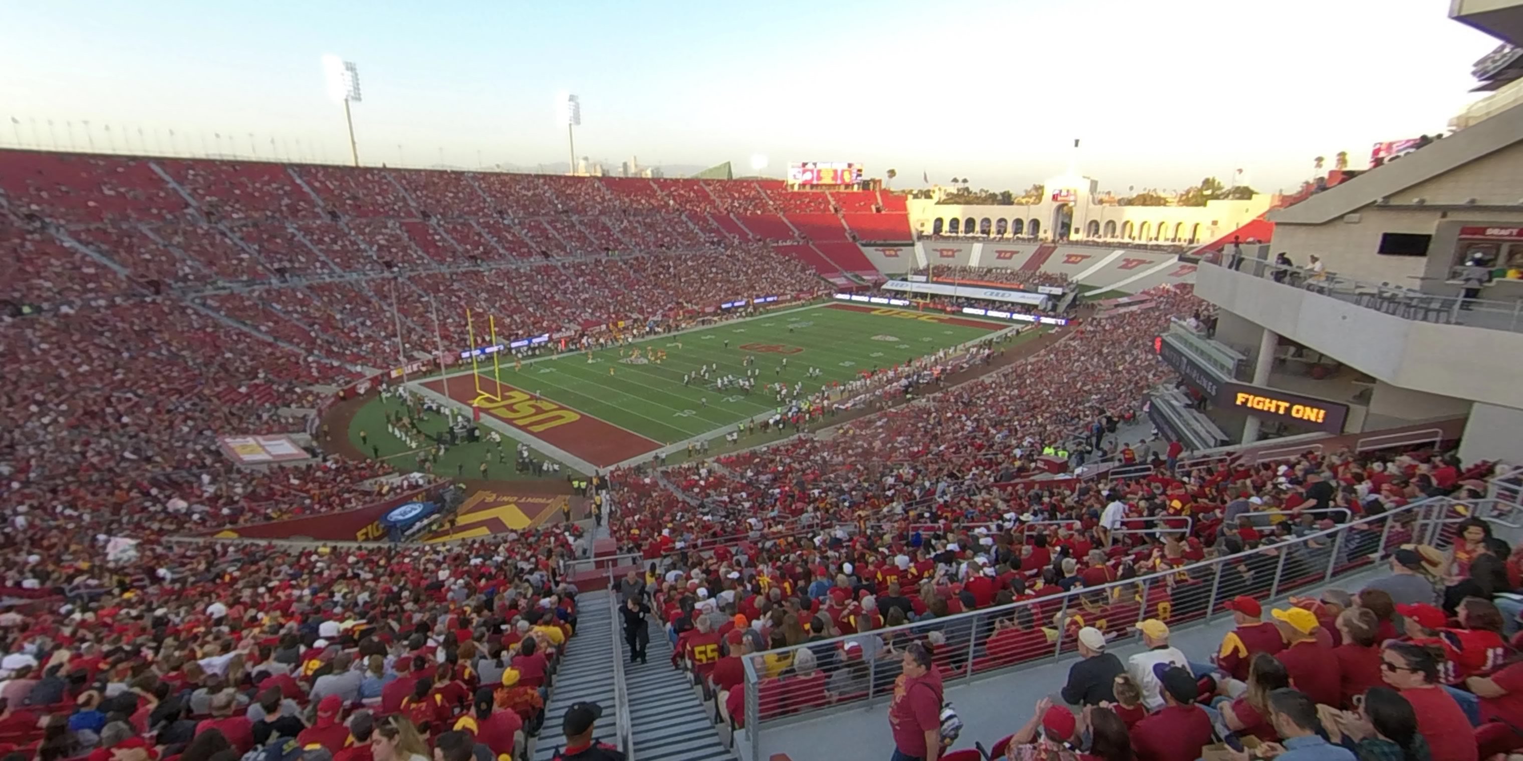 section 310a panoramic seat view  - los angeles memorial coliseum