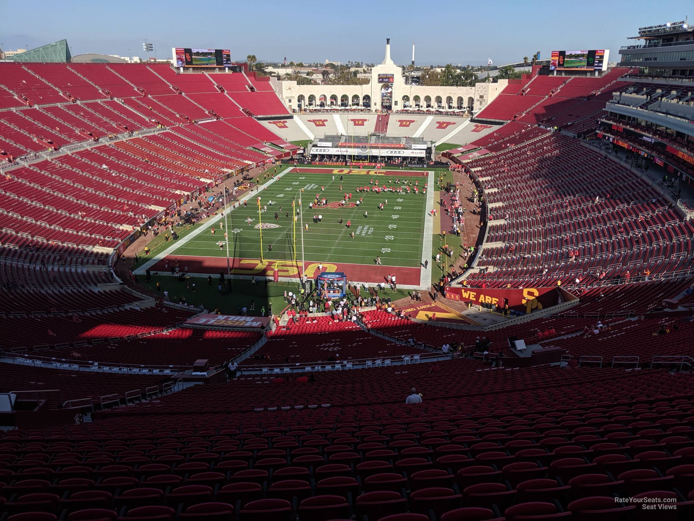 section 313, row 24 seat view  for football - los angeles memorial coliseum