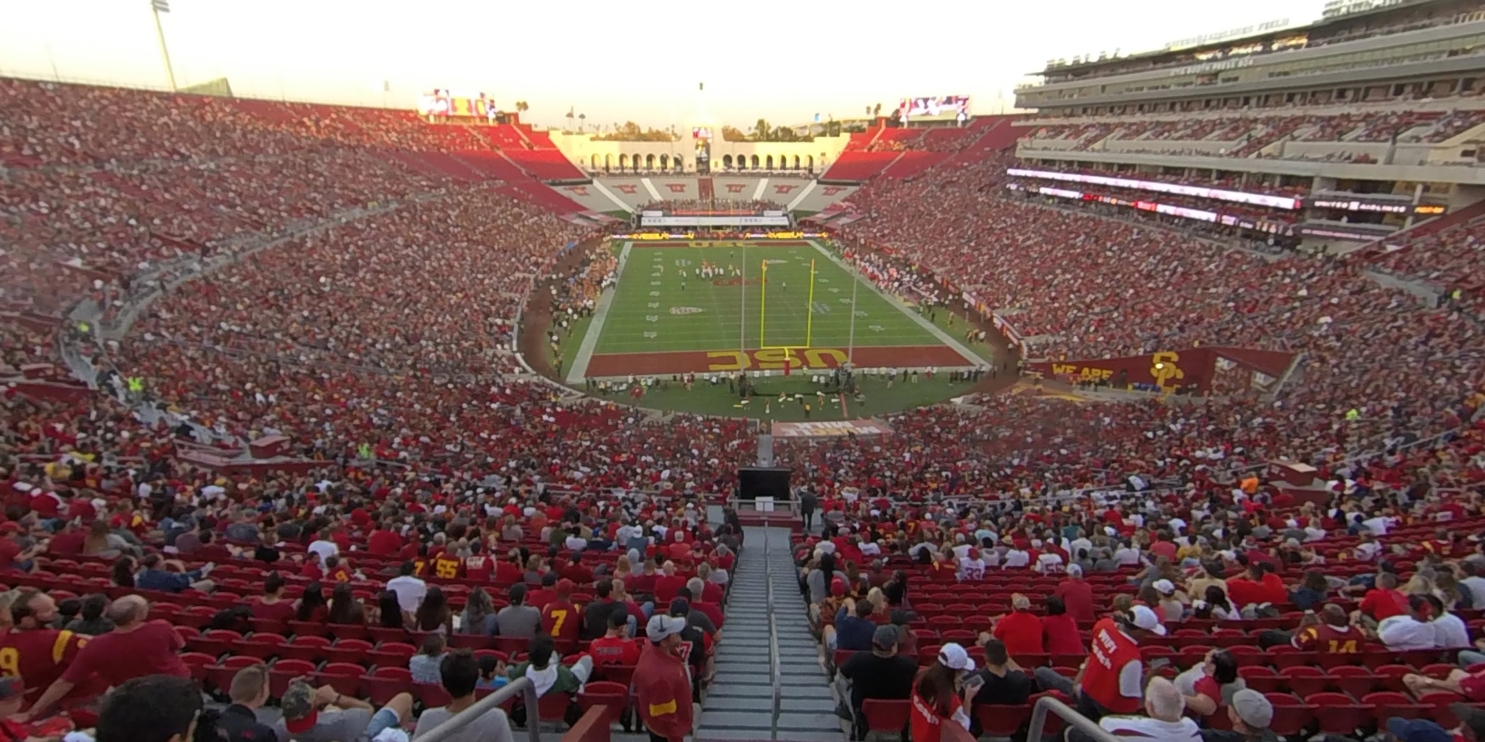 section 314 panoramic seat view  - los angeles memorial coliseum