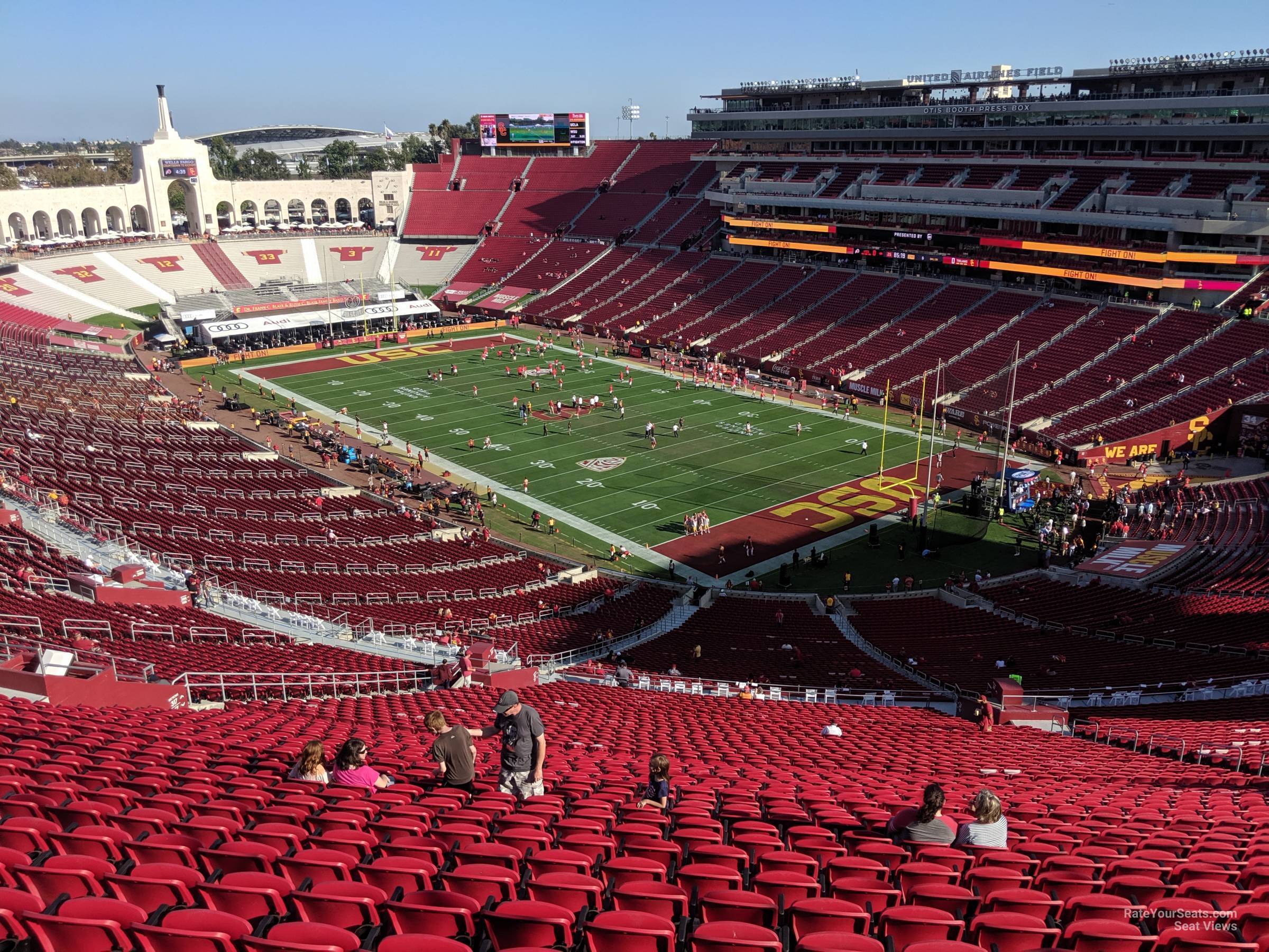 section 317, row 24 seat view  for football - los angeles memorial coliseum