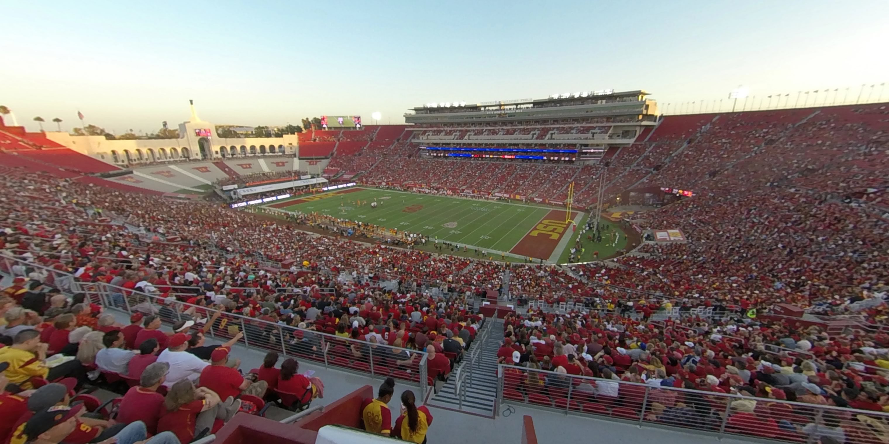 section 318 panoramic seat view  - los angeles memorial coliseum