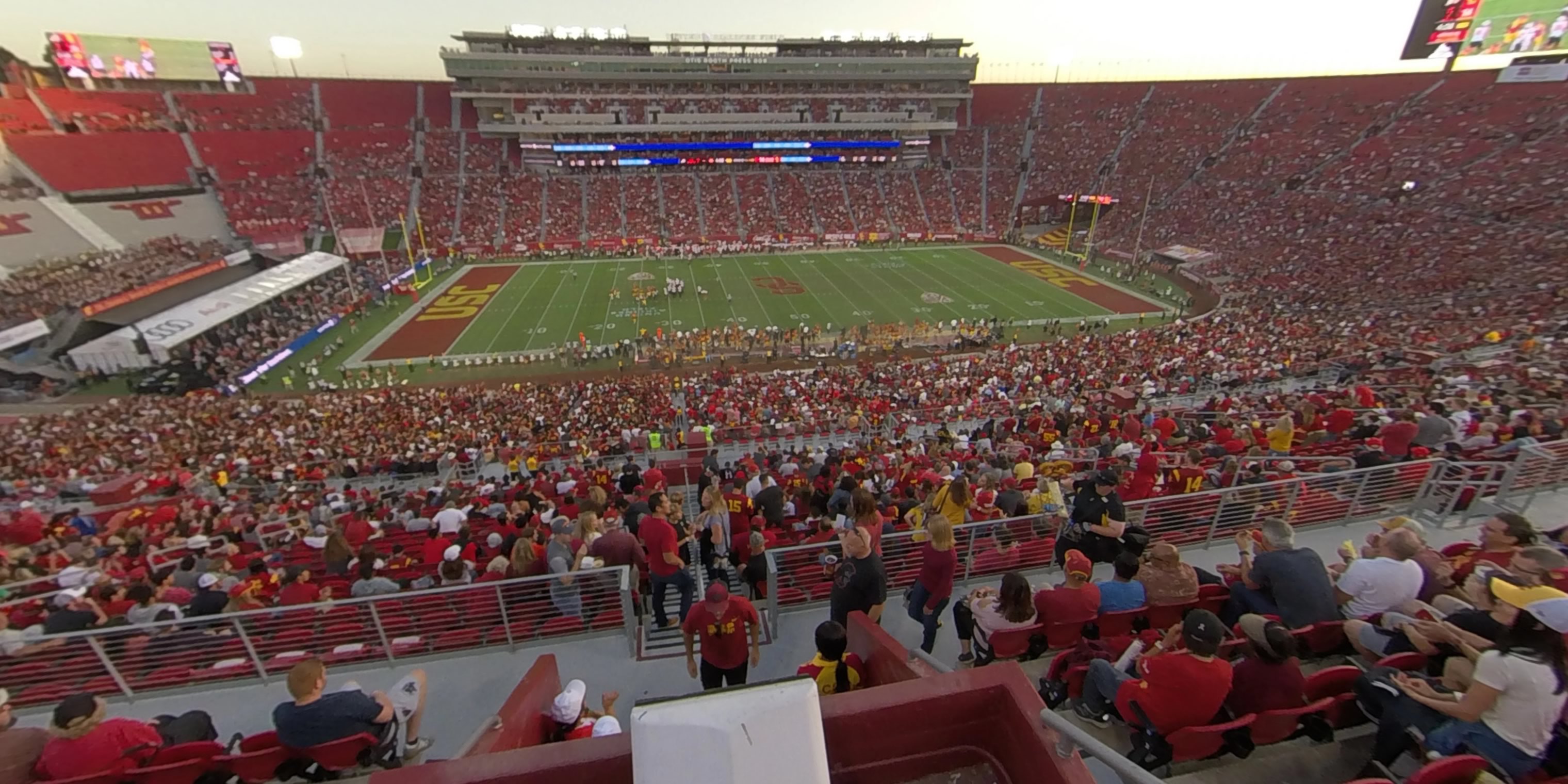 section 322 panoramic seat view  - los angeles memorial coliseum