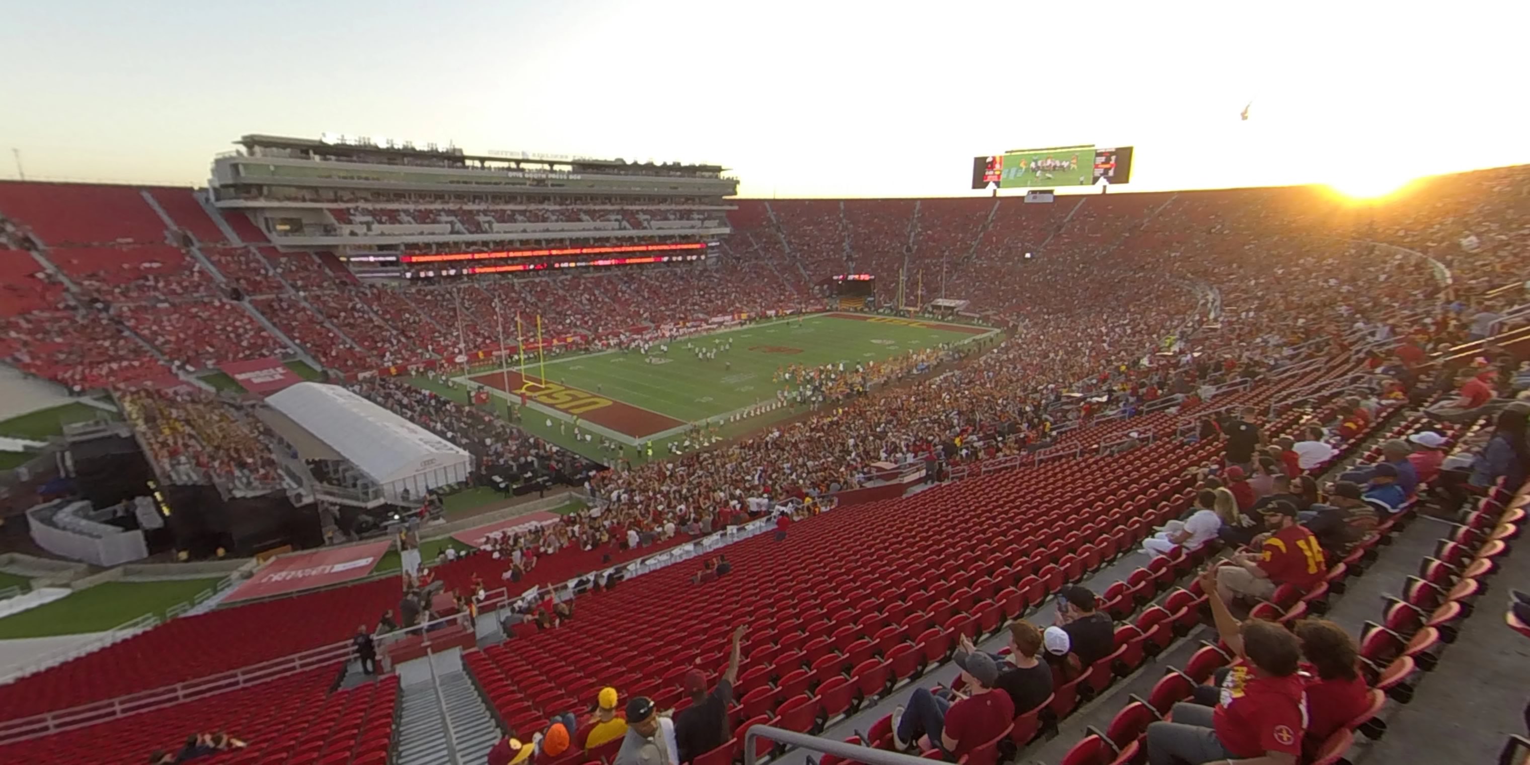 section 326 panoramic seat view  - los angeles memorial coliseum