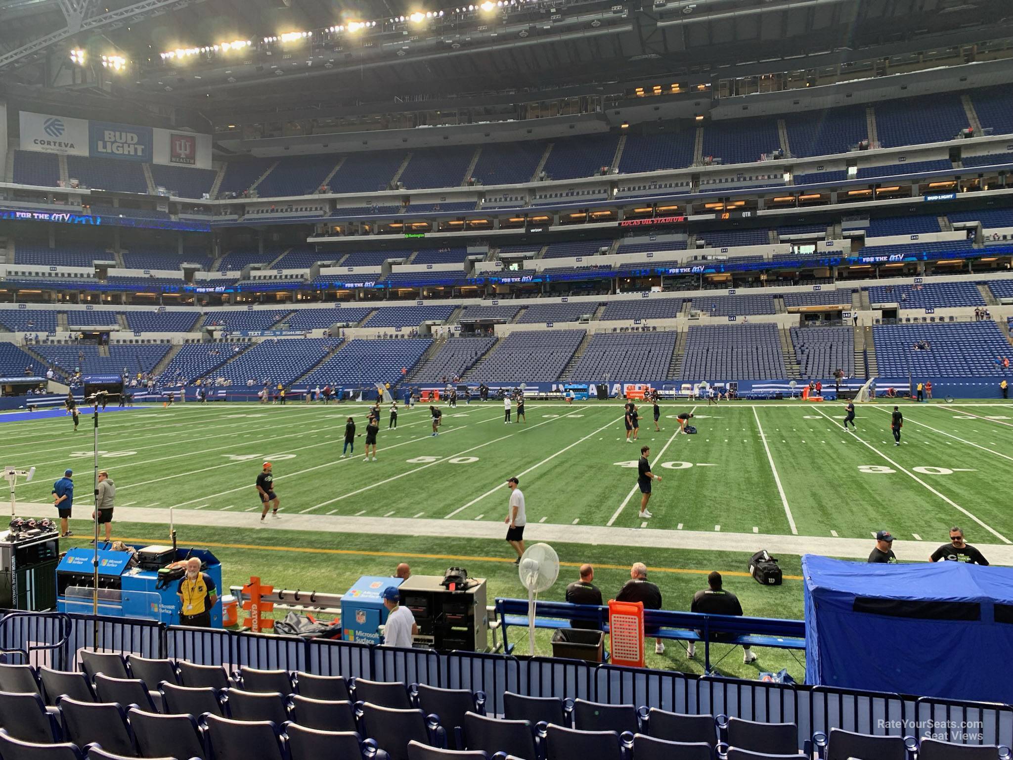 section 112, row 8 seat view  for football - lucas oil stadium