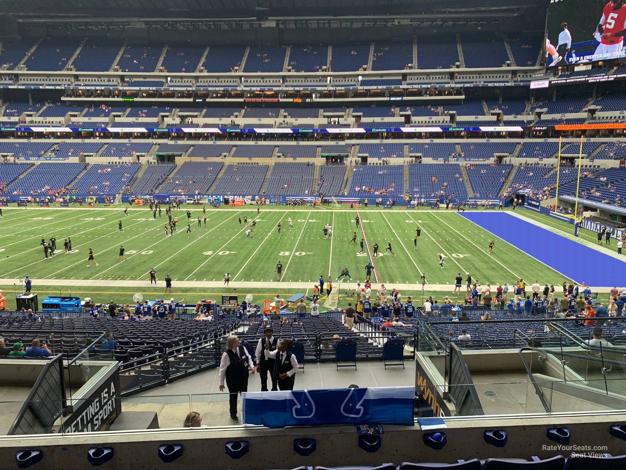 section 238, row 9 seat view  for football - lucas oil stadium