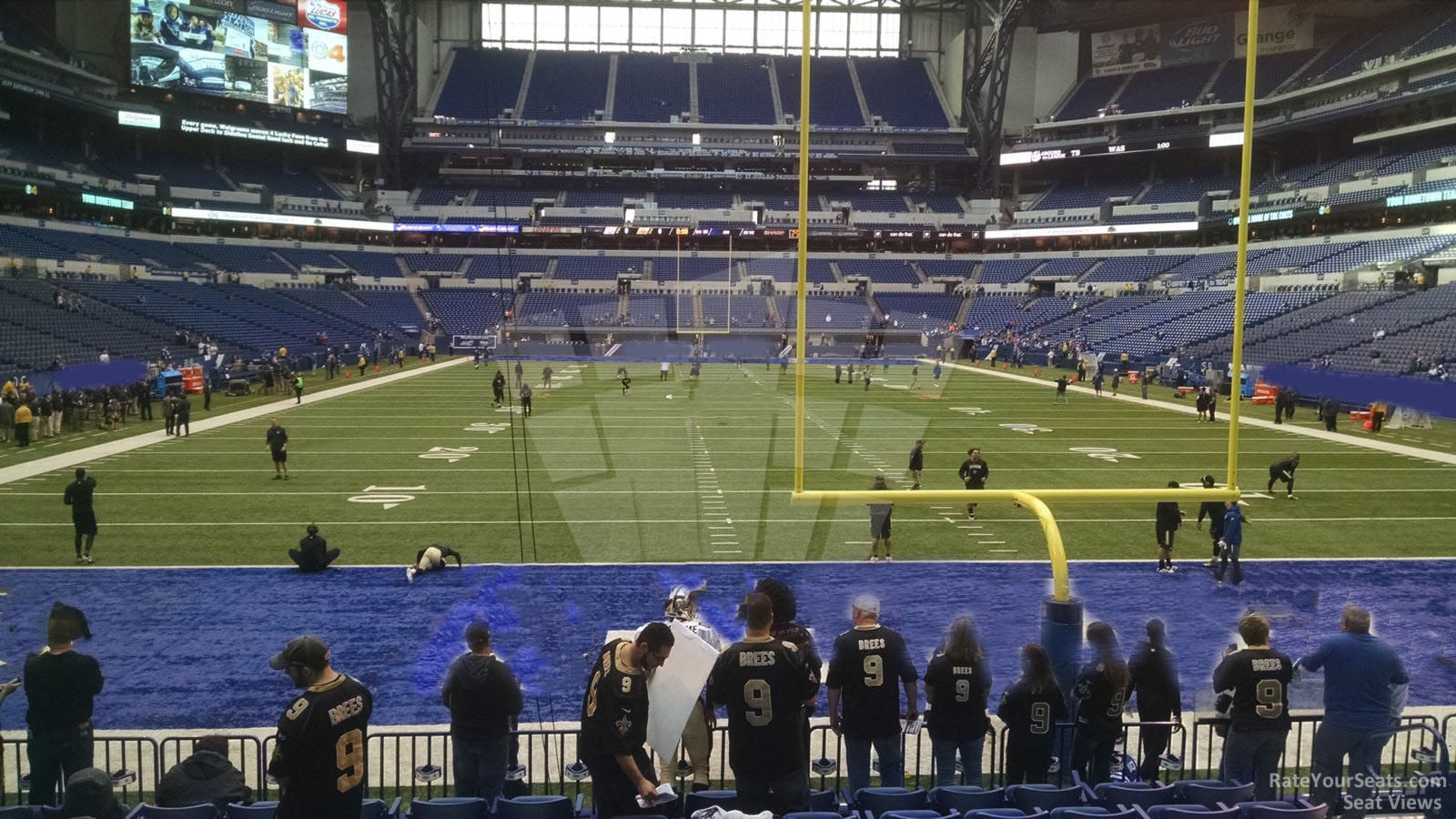 section 101, row 12 seat view  for football - lucas oil stadium